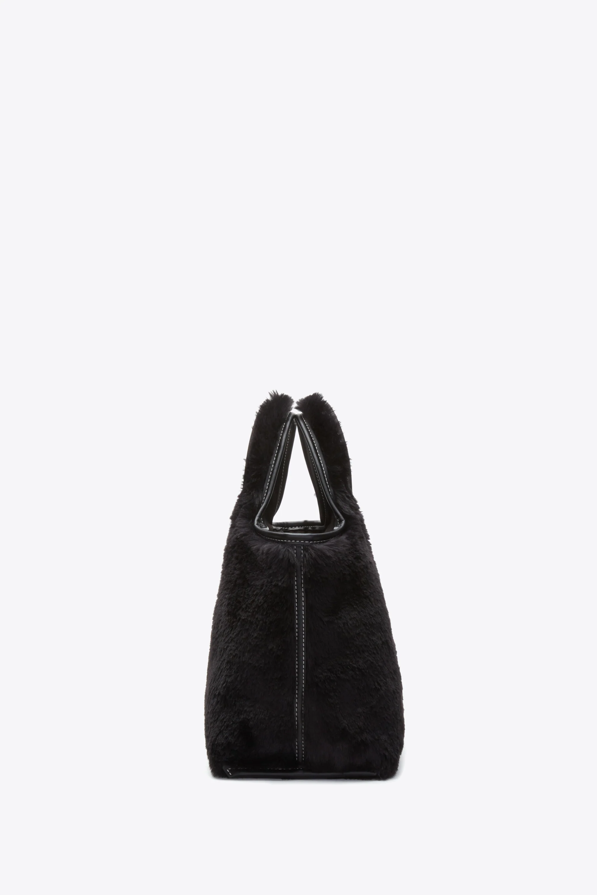 Faux Fur Mini Market Tote - Image 3