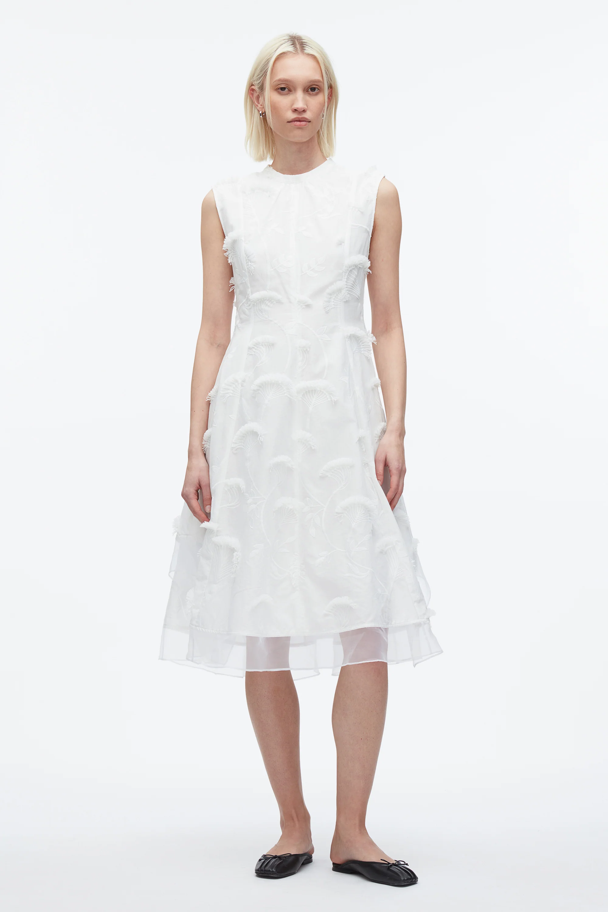 Fil Coupé Midi Dress