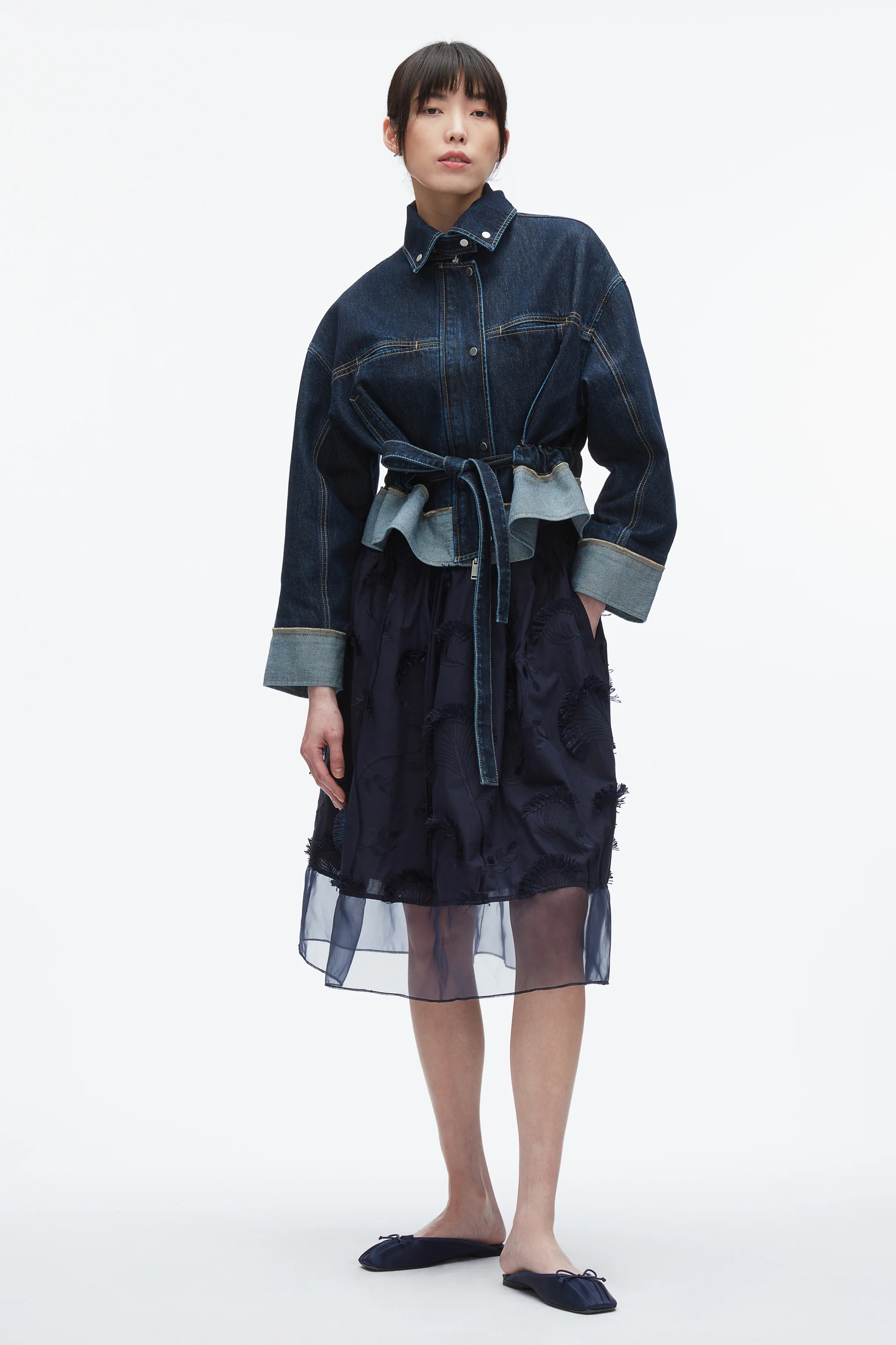 Fil Coupé Midi Skirt - Image 7