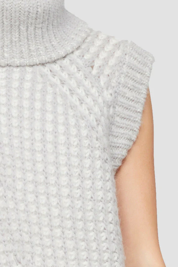 Fisherman Rib Cowl Neck Sl Sweater - Image 5