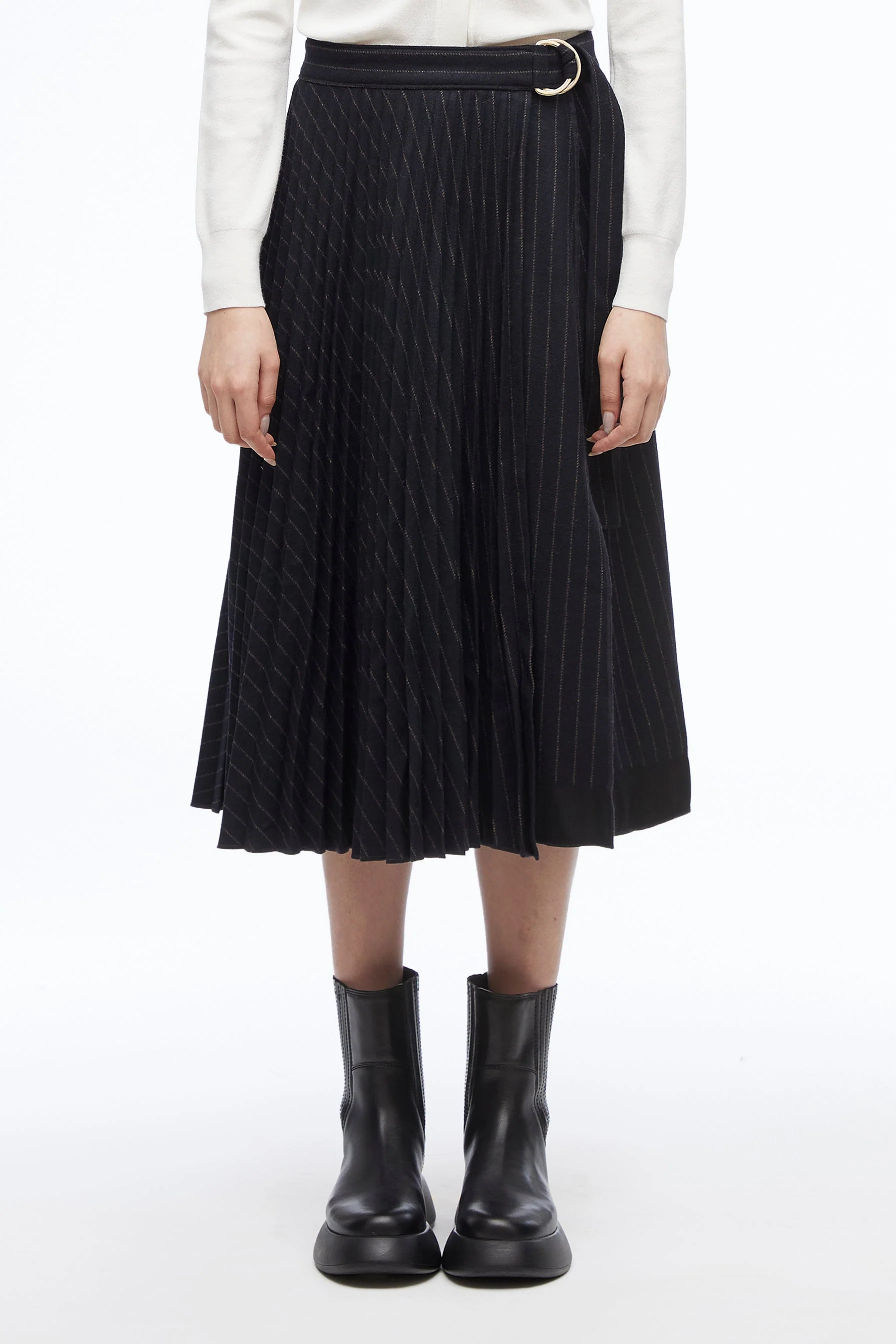 Pleated Wrap Skirt - Image 4