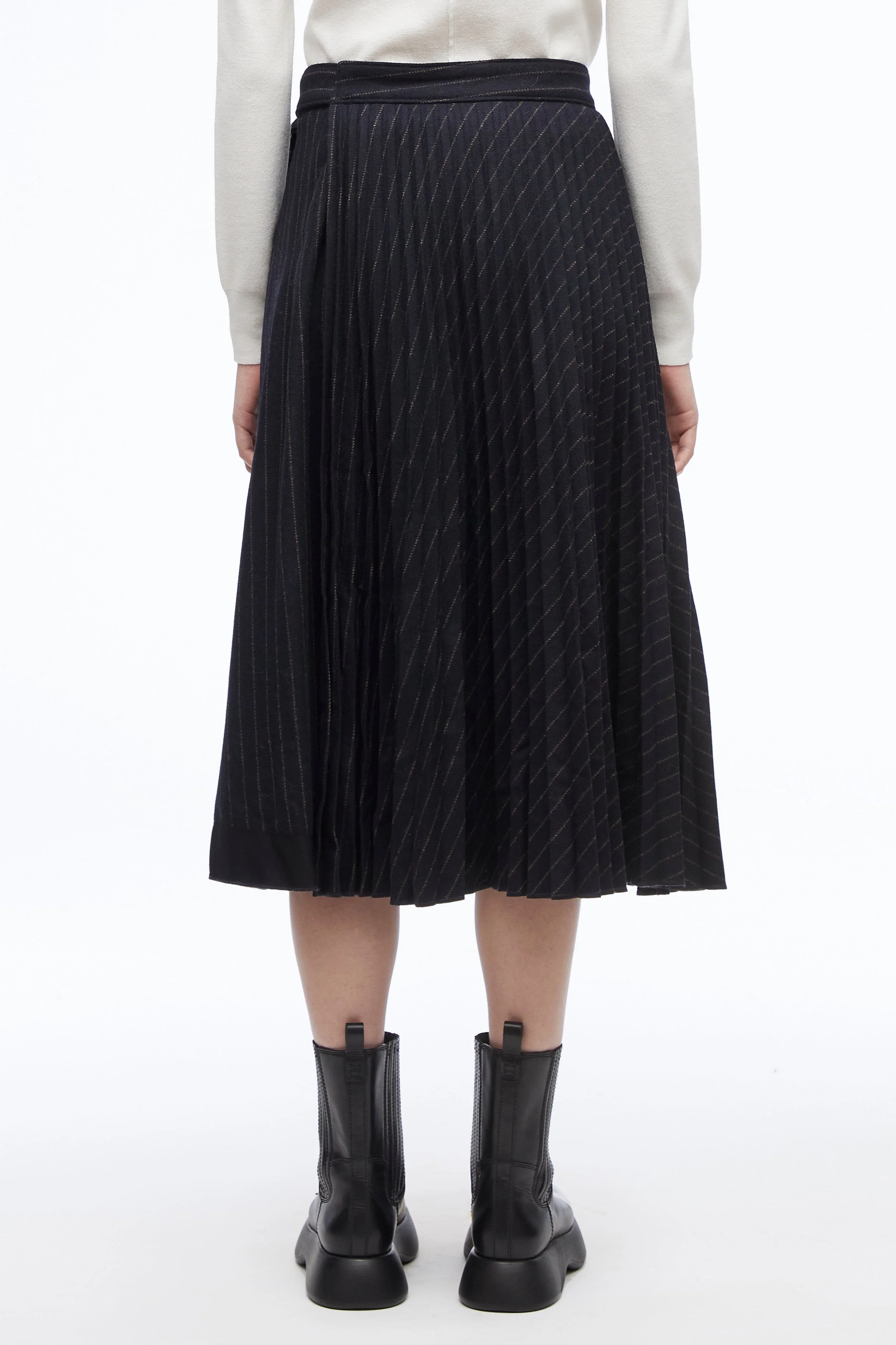 Pleated Wrap Skirt - Image 6