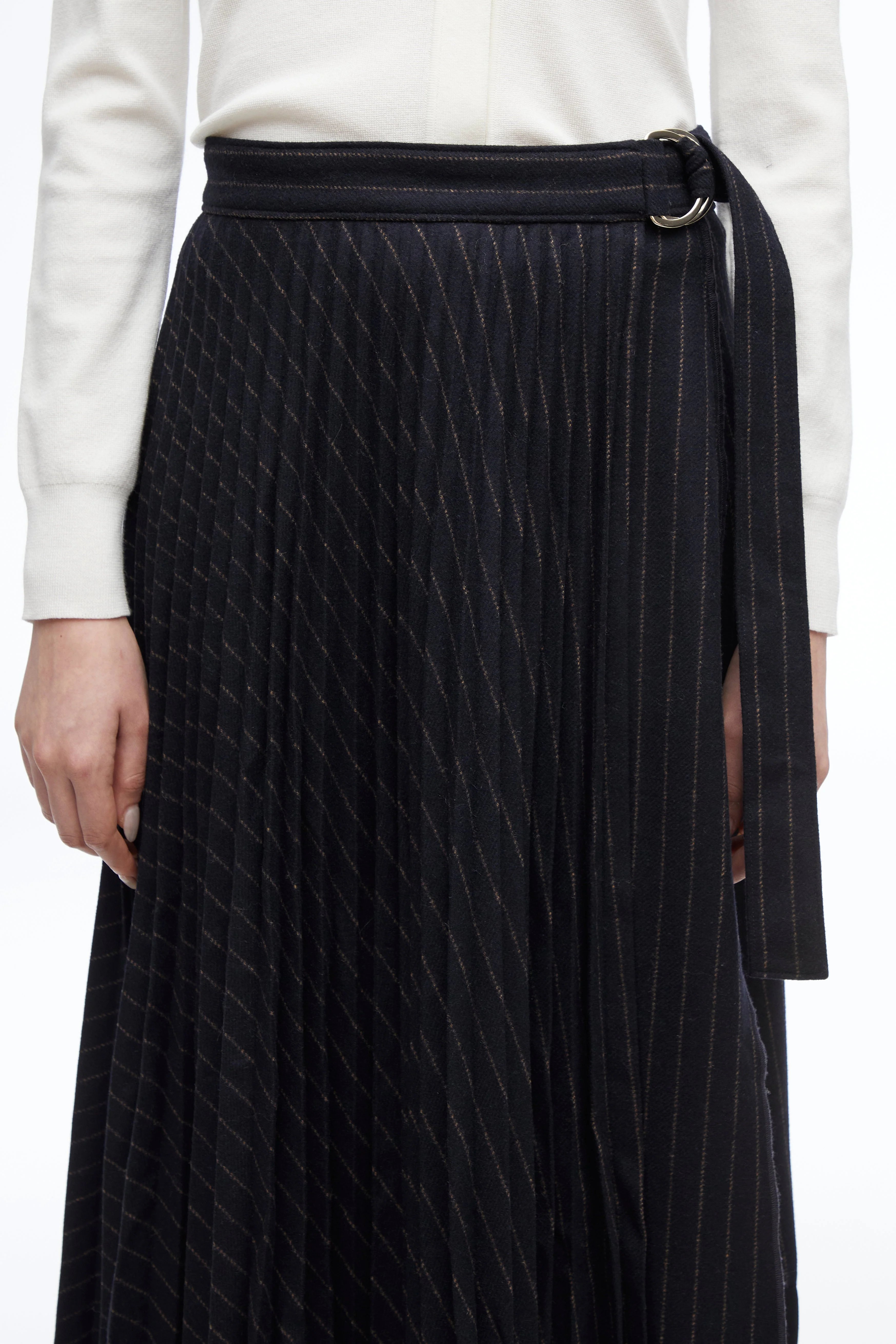 Pleated Wrap Skirt - Image 7