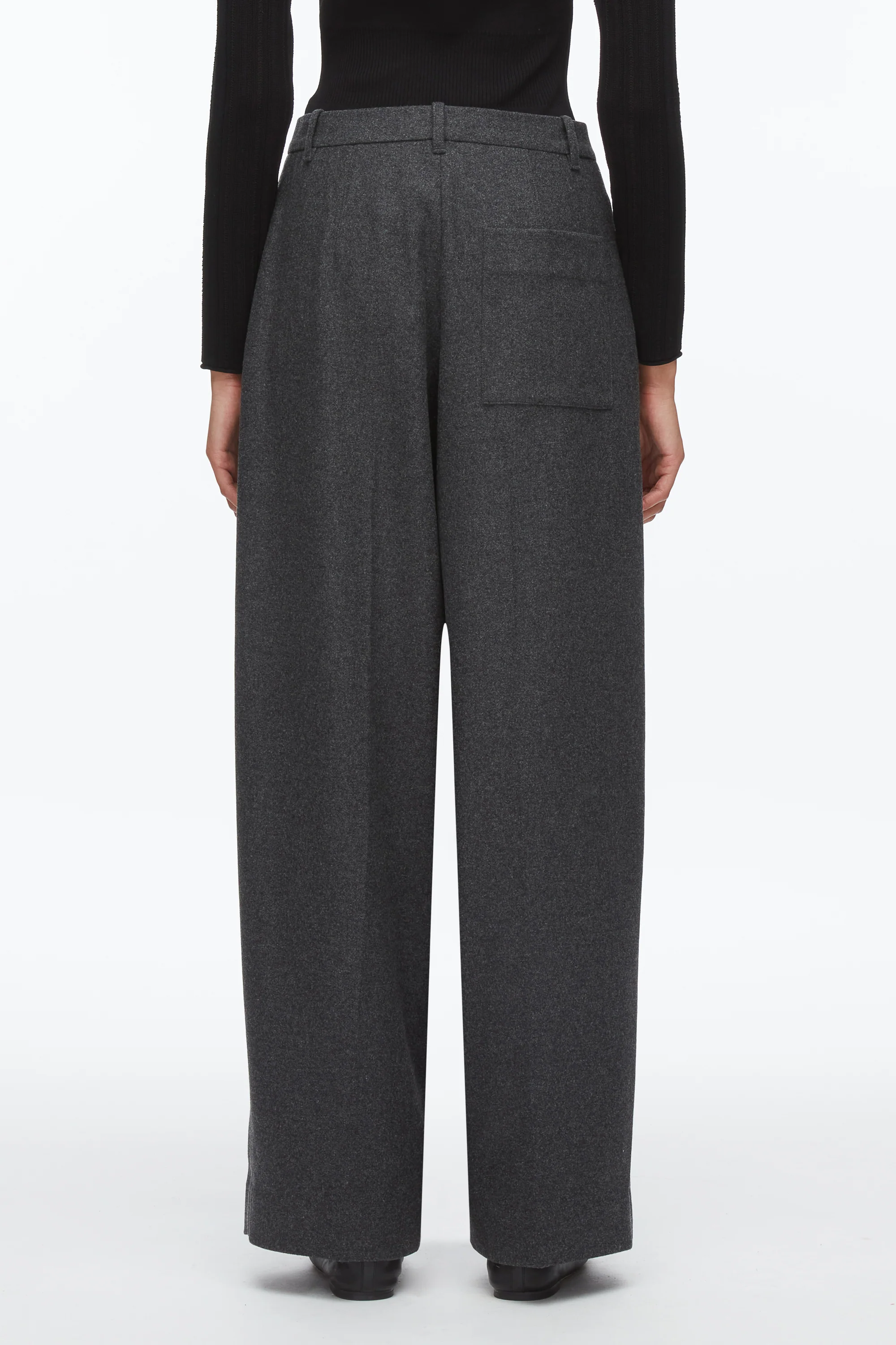 Flannel Double Pleat Trouser - Image 6