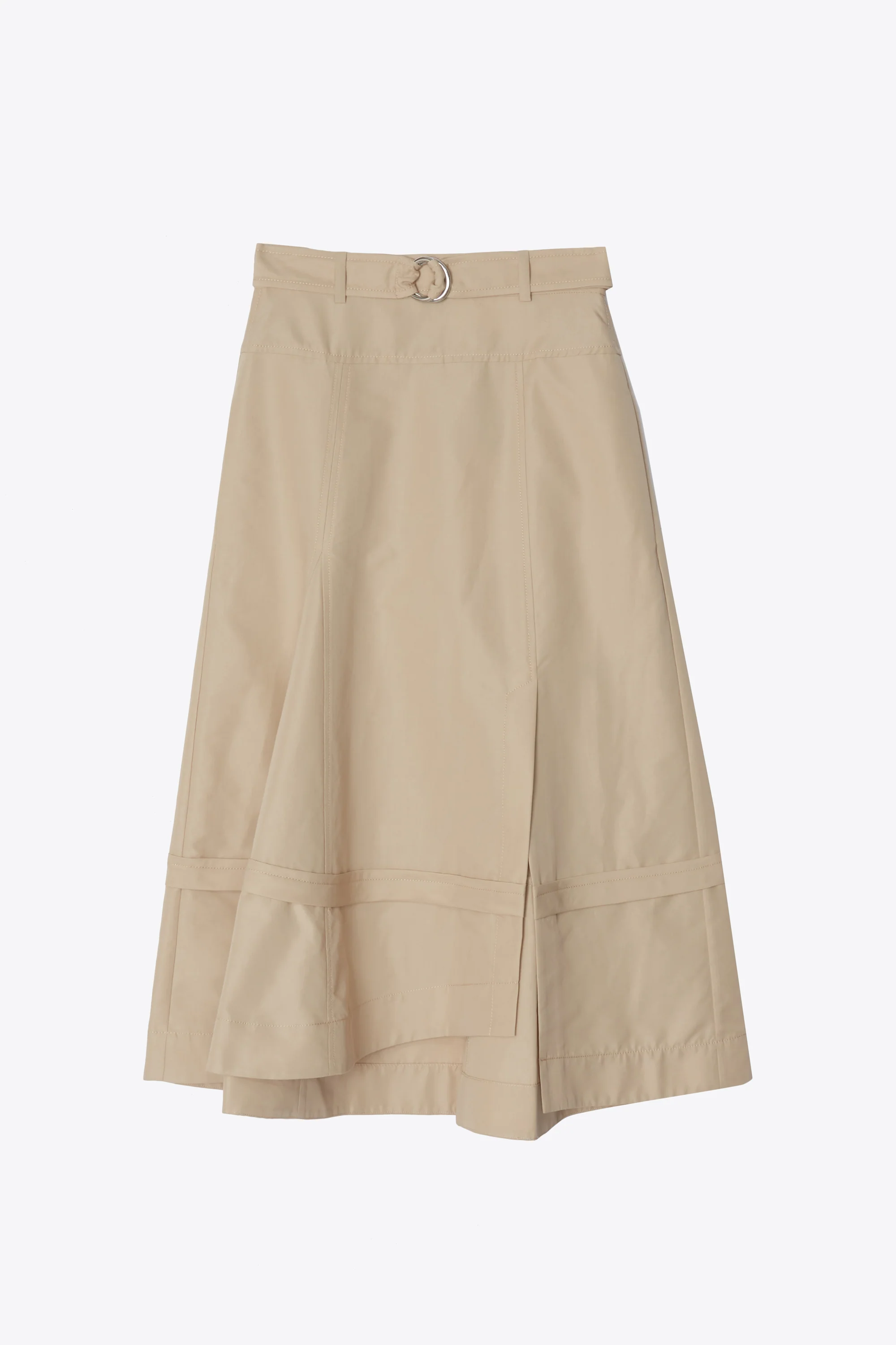 Belted Flare Skirt