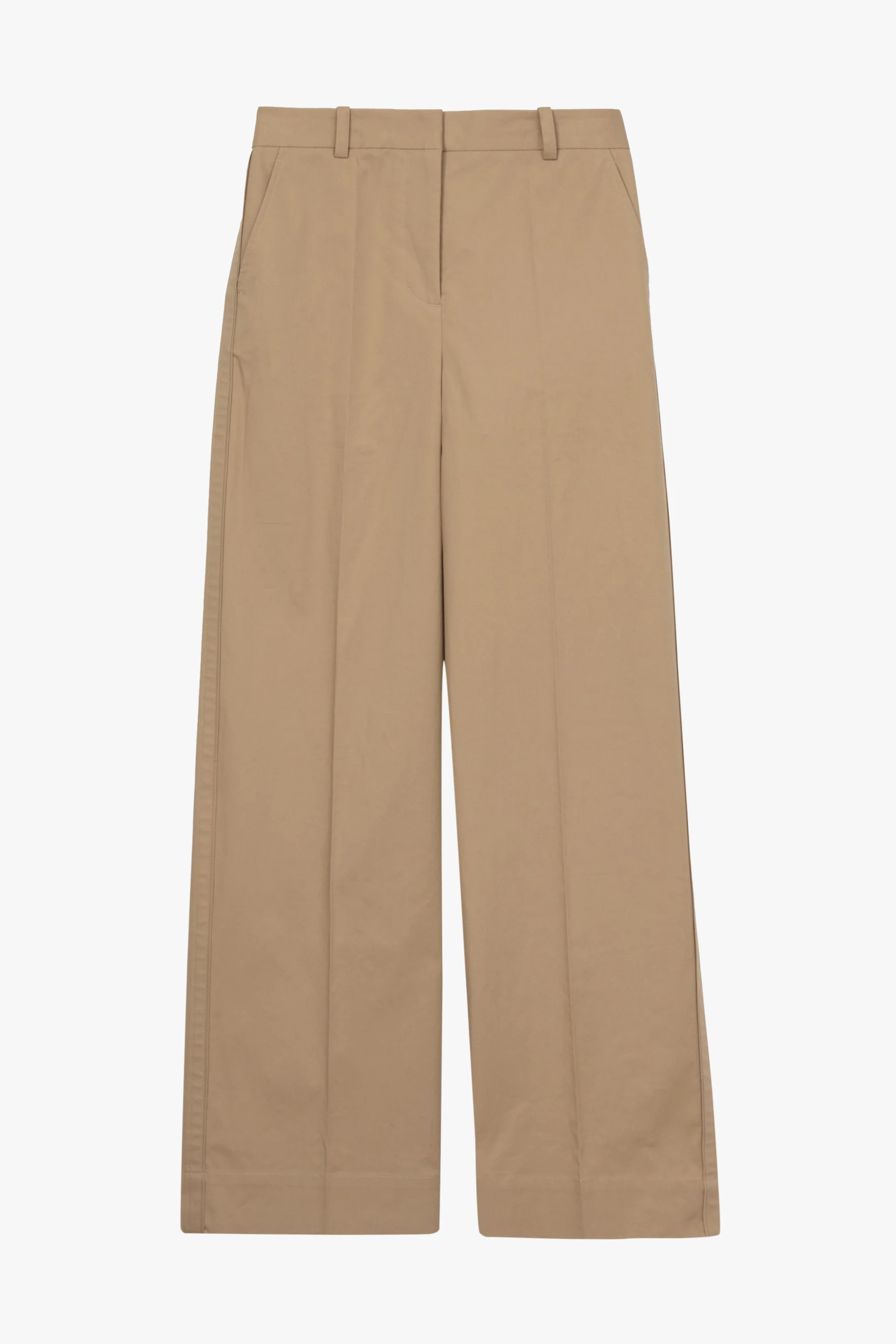 Flat Front Wide Leg Trousers - Image 5