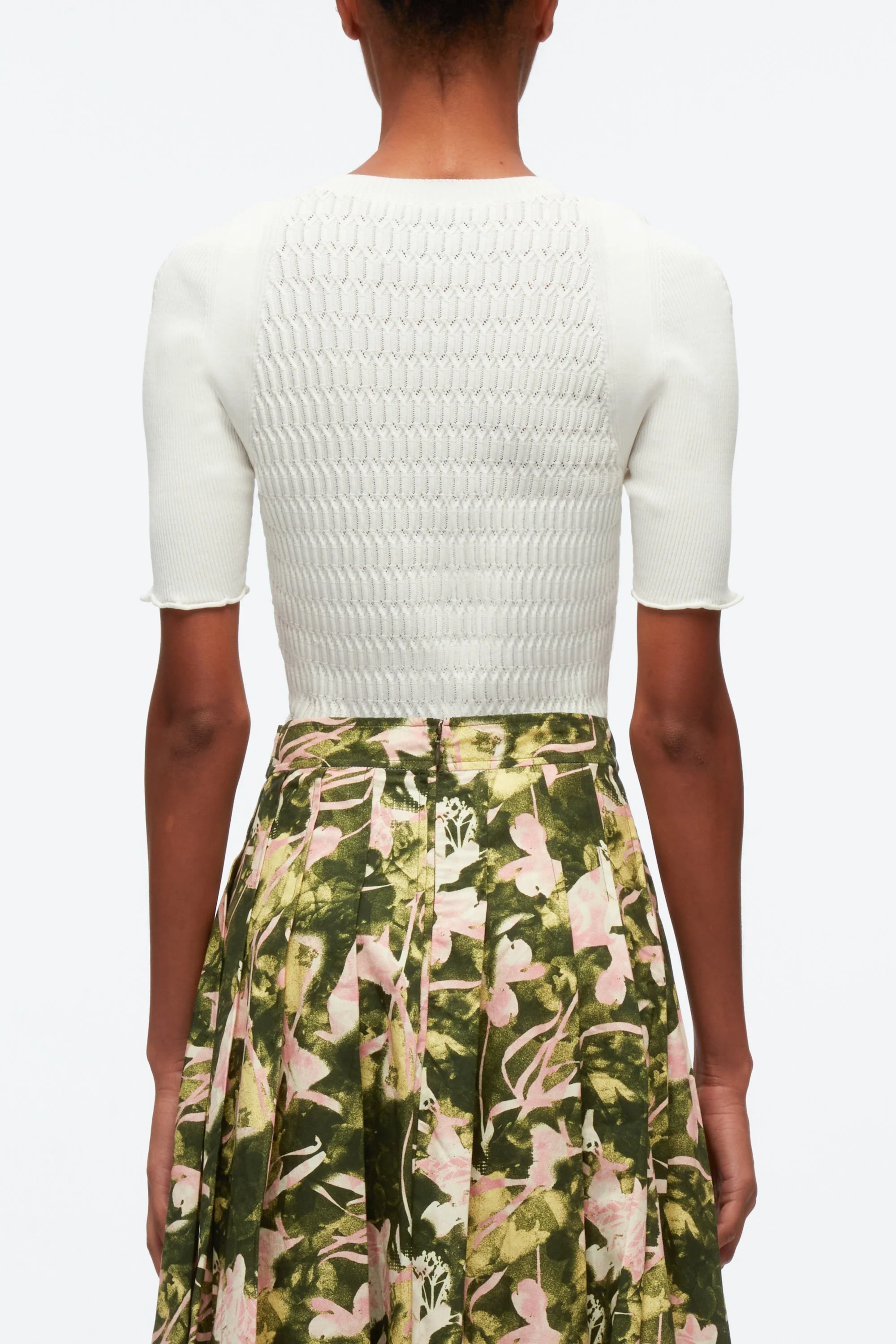 Floating Iris Belted Skirt - Image 4
