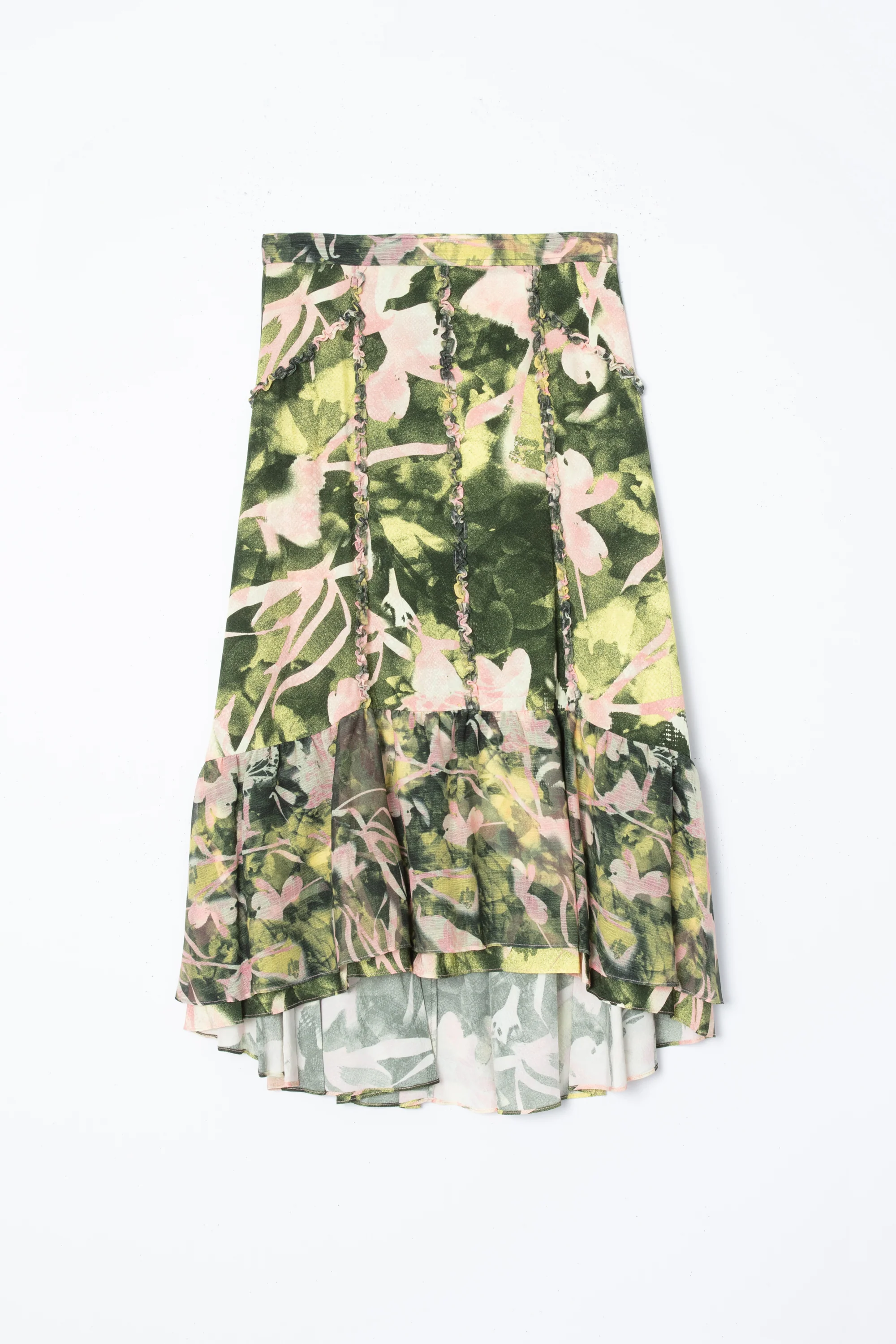 Floating Iris Ruffle Skirt