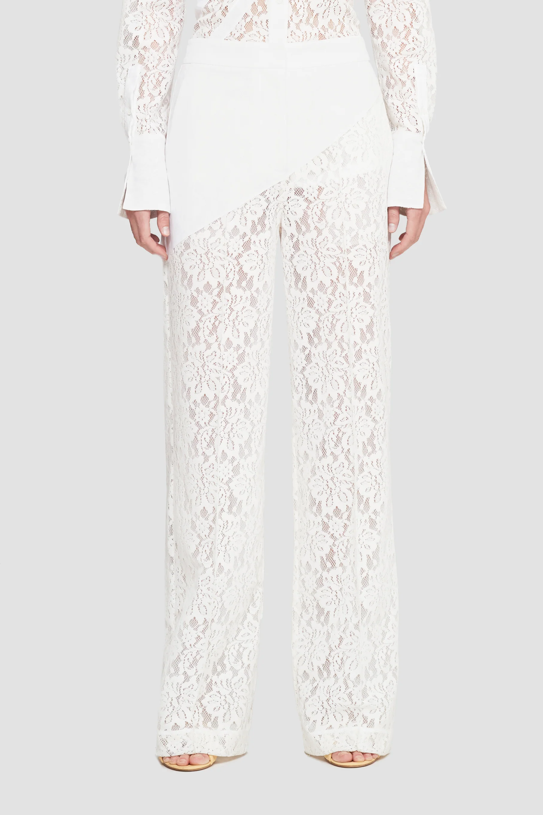 Flocked Lace Full Length Trouser - Image 2