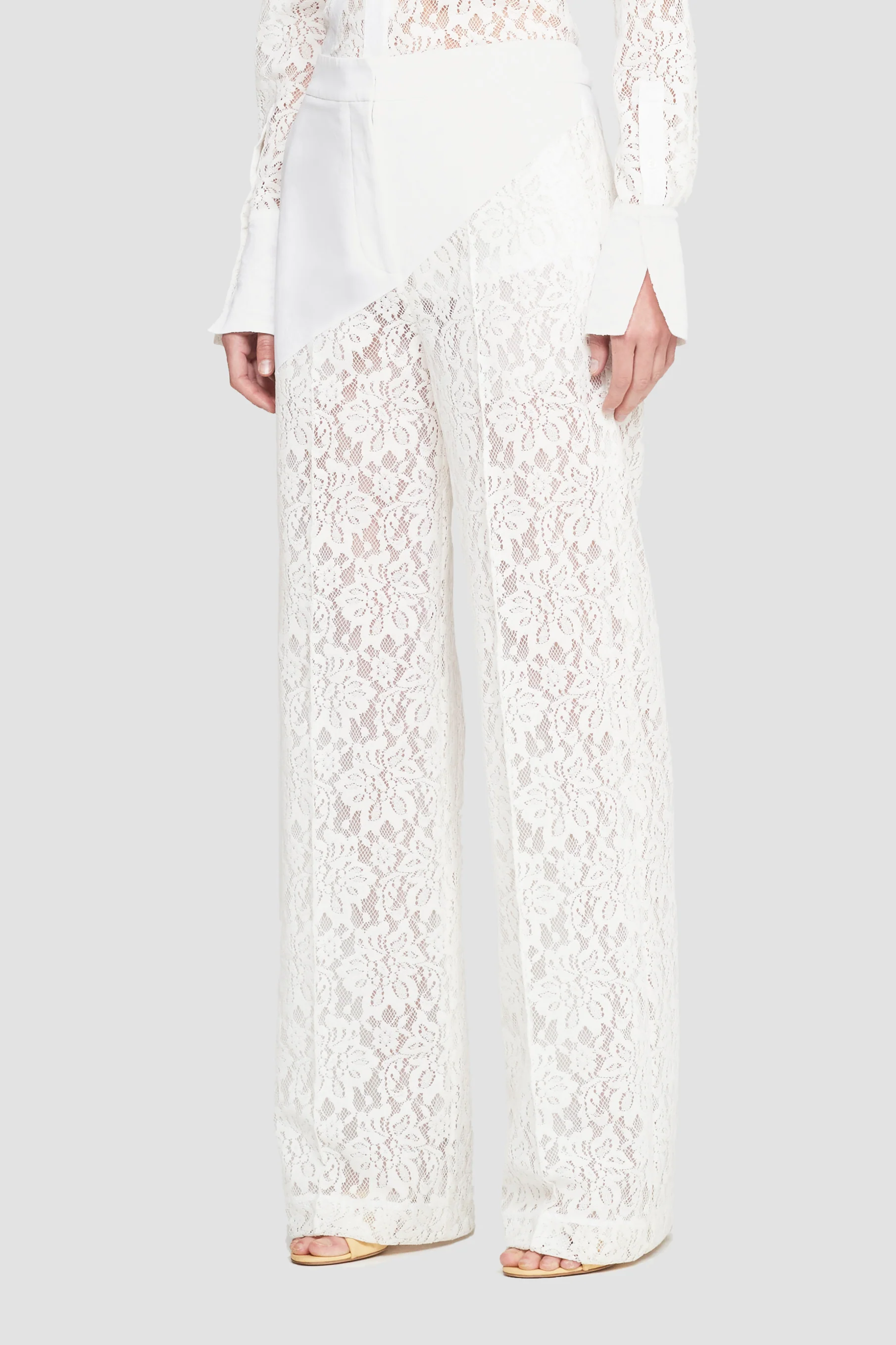 Flocked Lace Full Length Trouser - Image 4