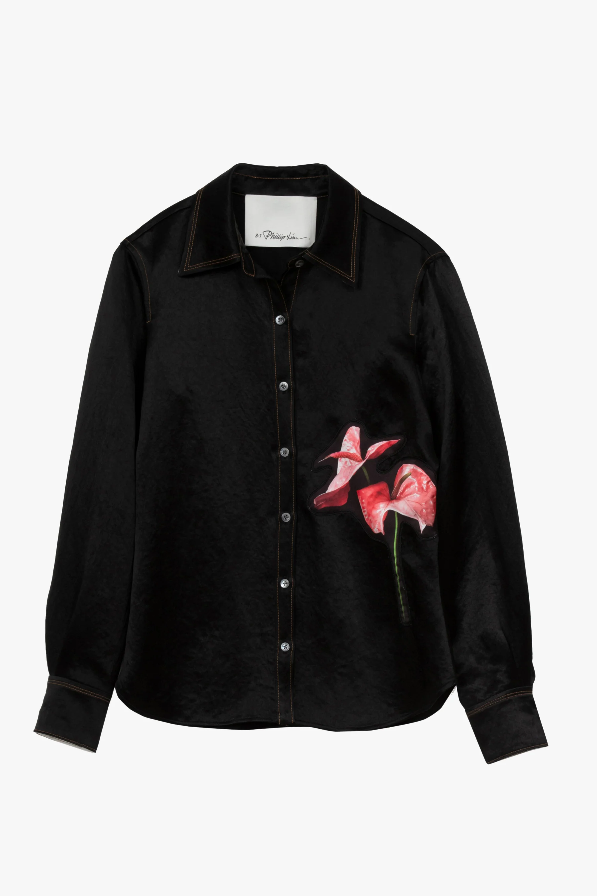 Floral Bouquet Appliqué Shirt - Image 6