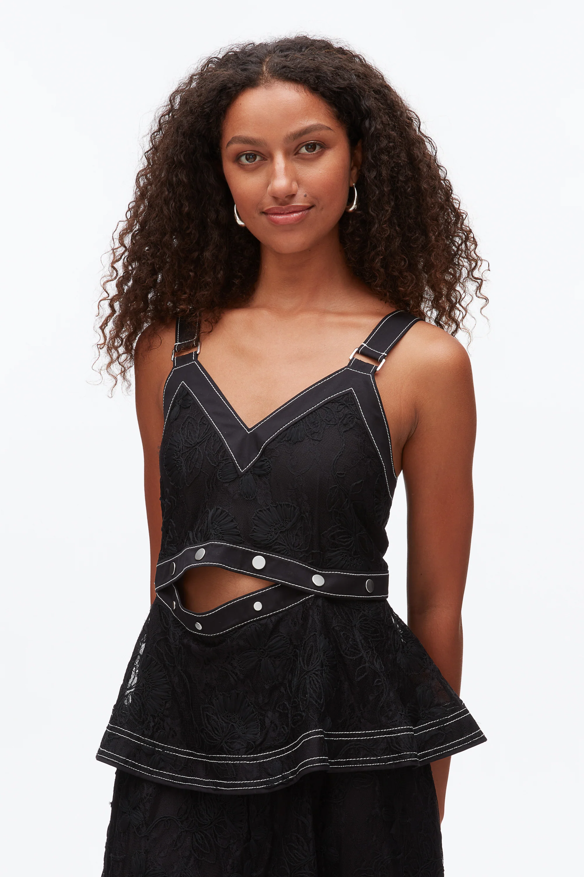 Floral Lace Midi Dress - Image 5