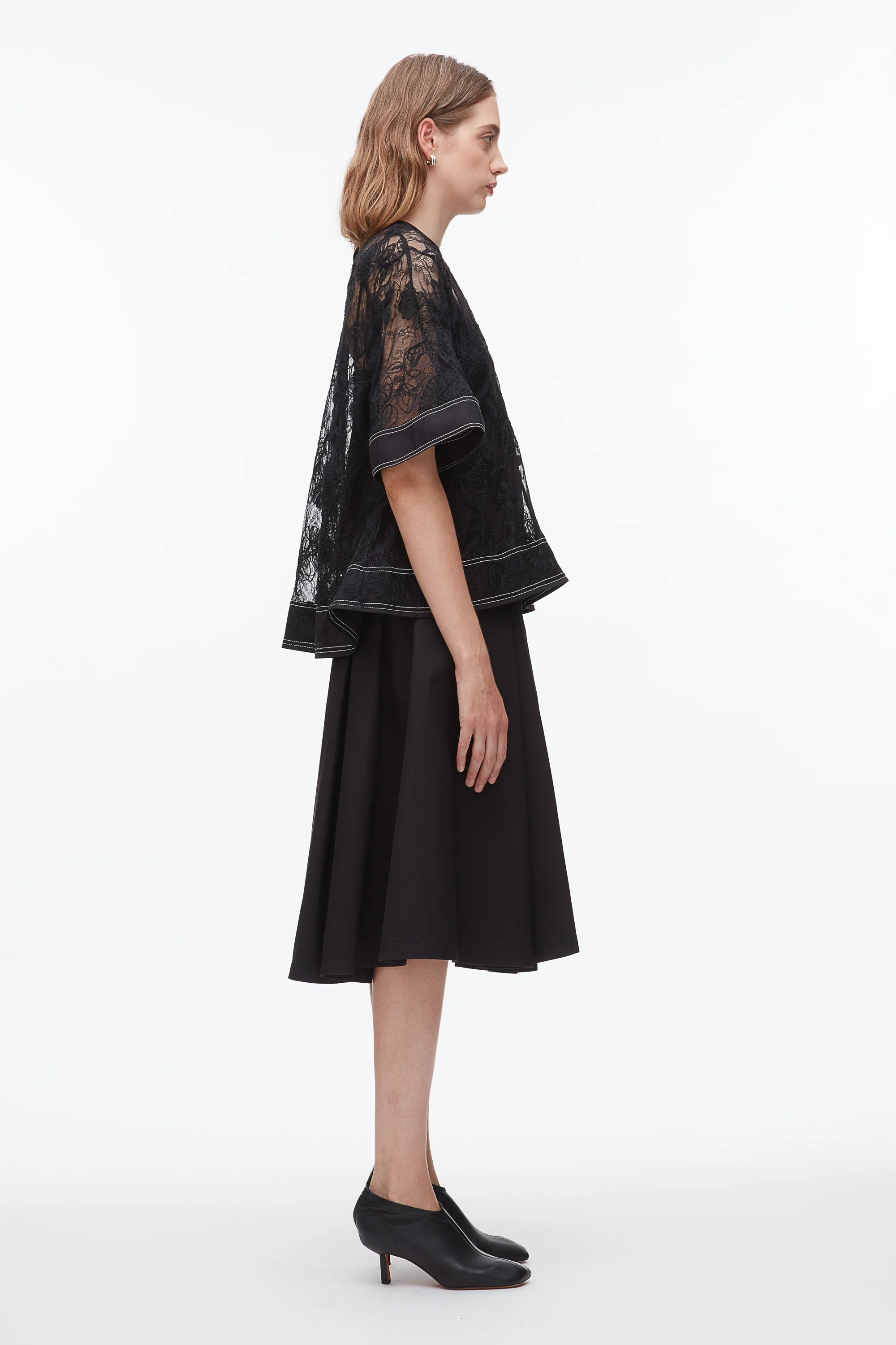 Dimensional Lace Flounce Top - Image 3
