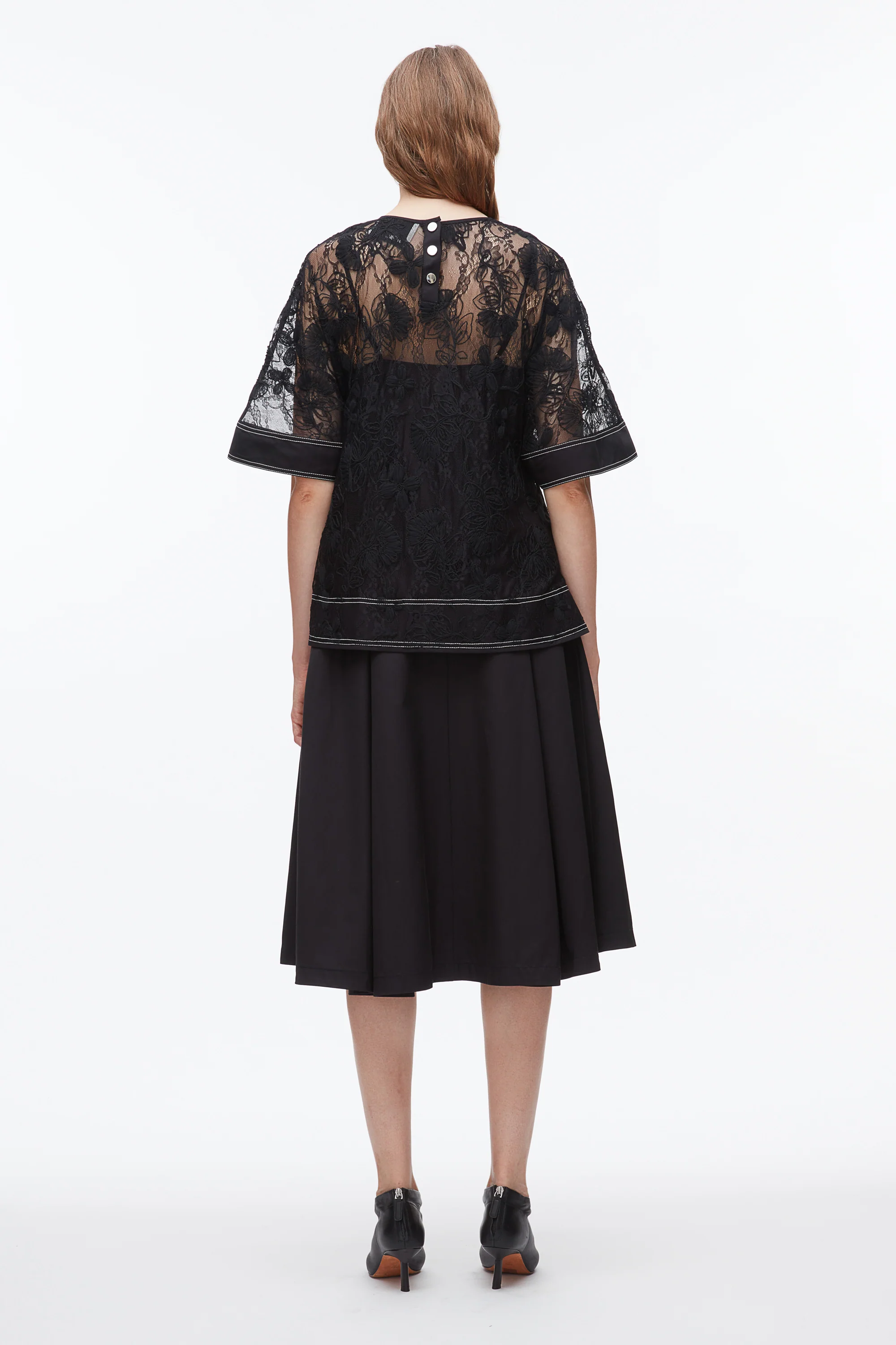 Dimensional Lace Flounce Top - Image 4