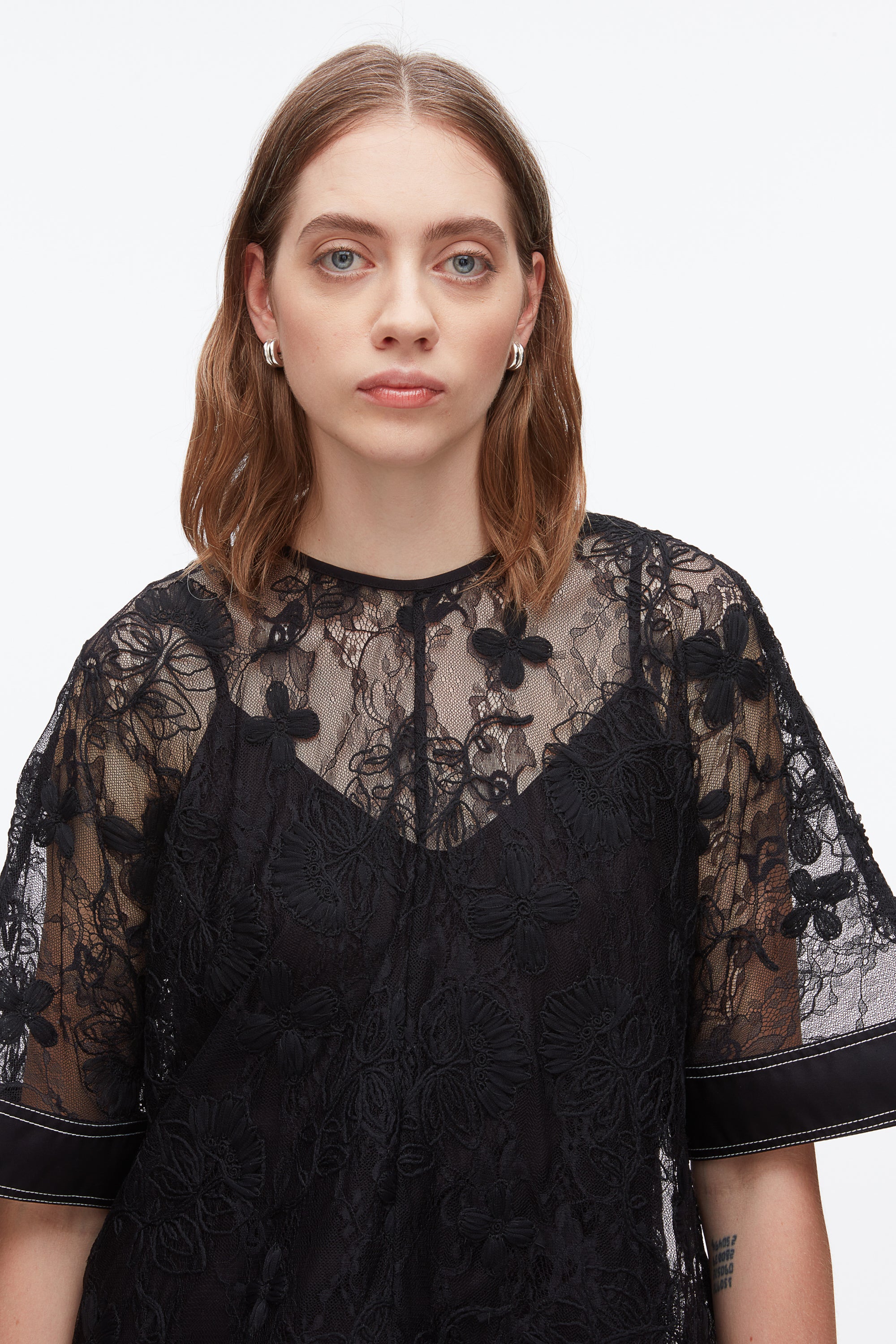 Dimensional Lace Flounce Top - Image 5