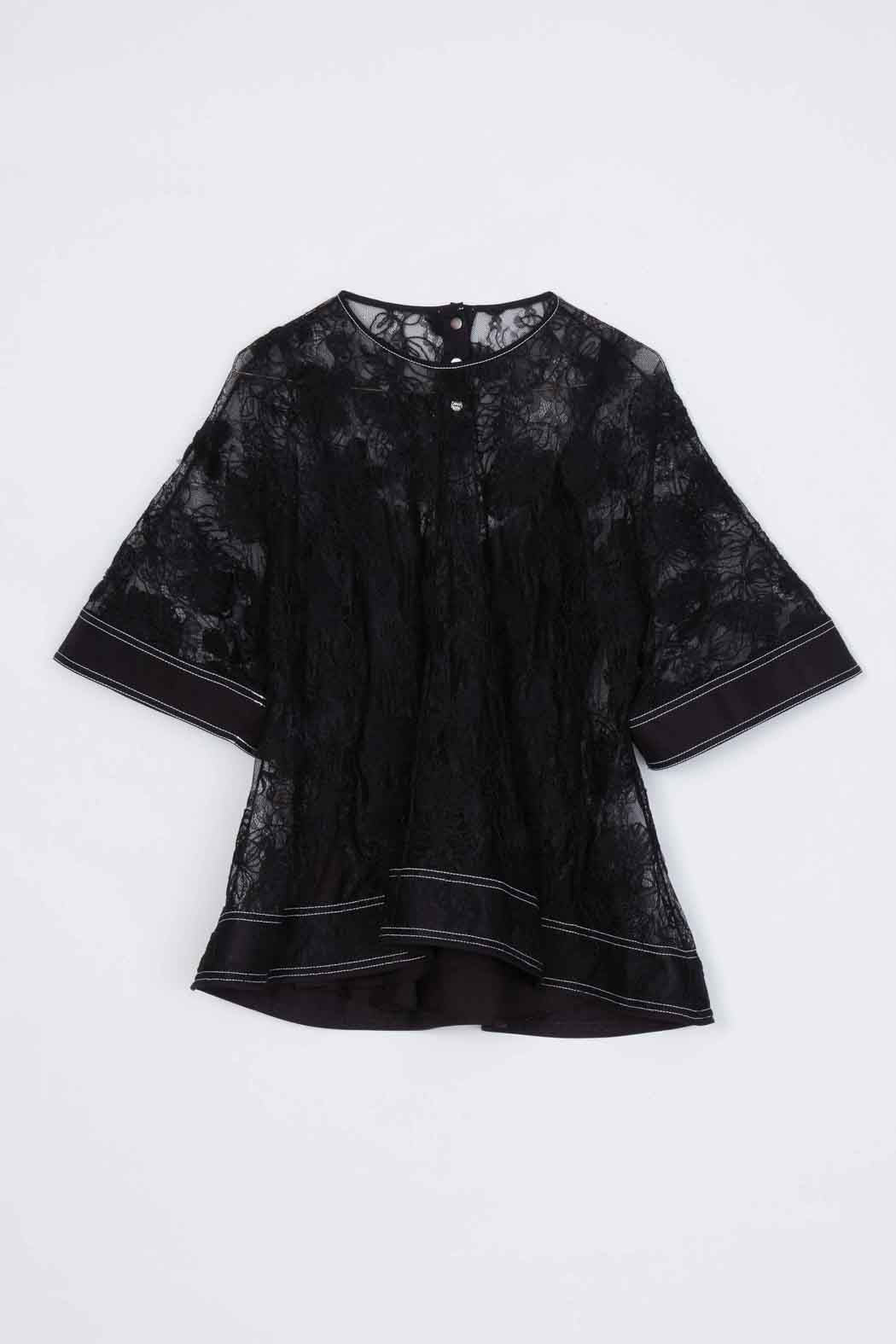 Dimensional Lace Flounce Top - Image 7