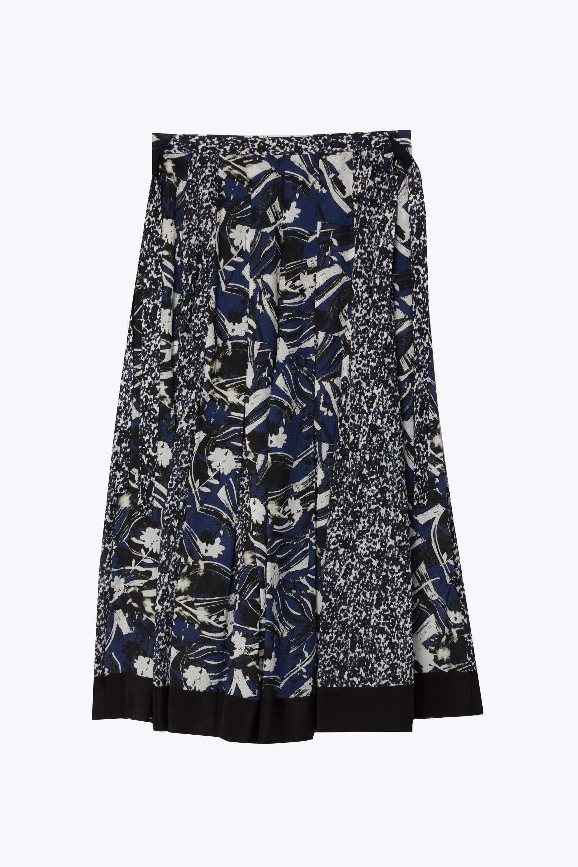 Floral Impressions Pleated Skirt With Ties - Image 2