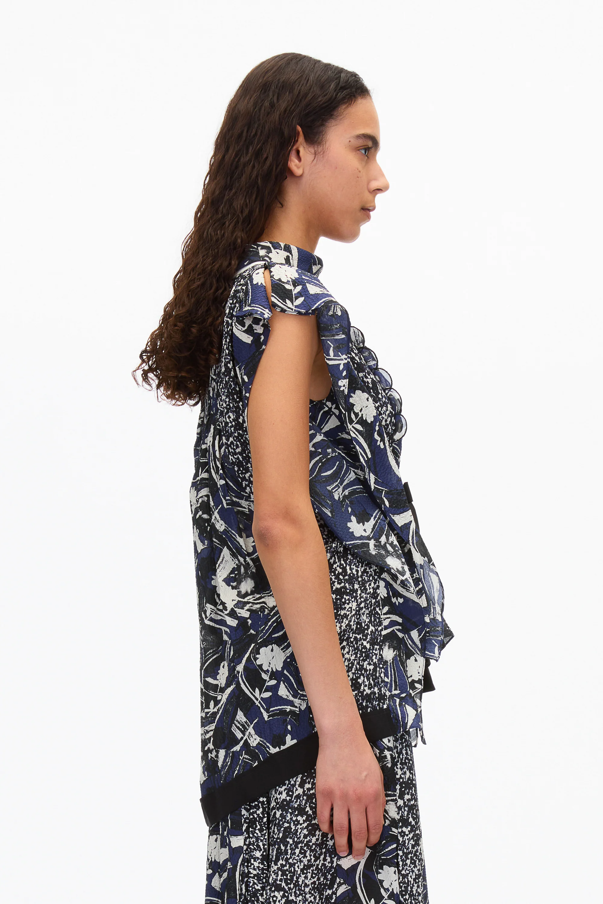 Floral Impressions Pleated Blouse - Image 4