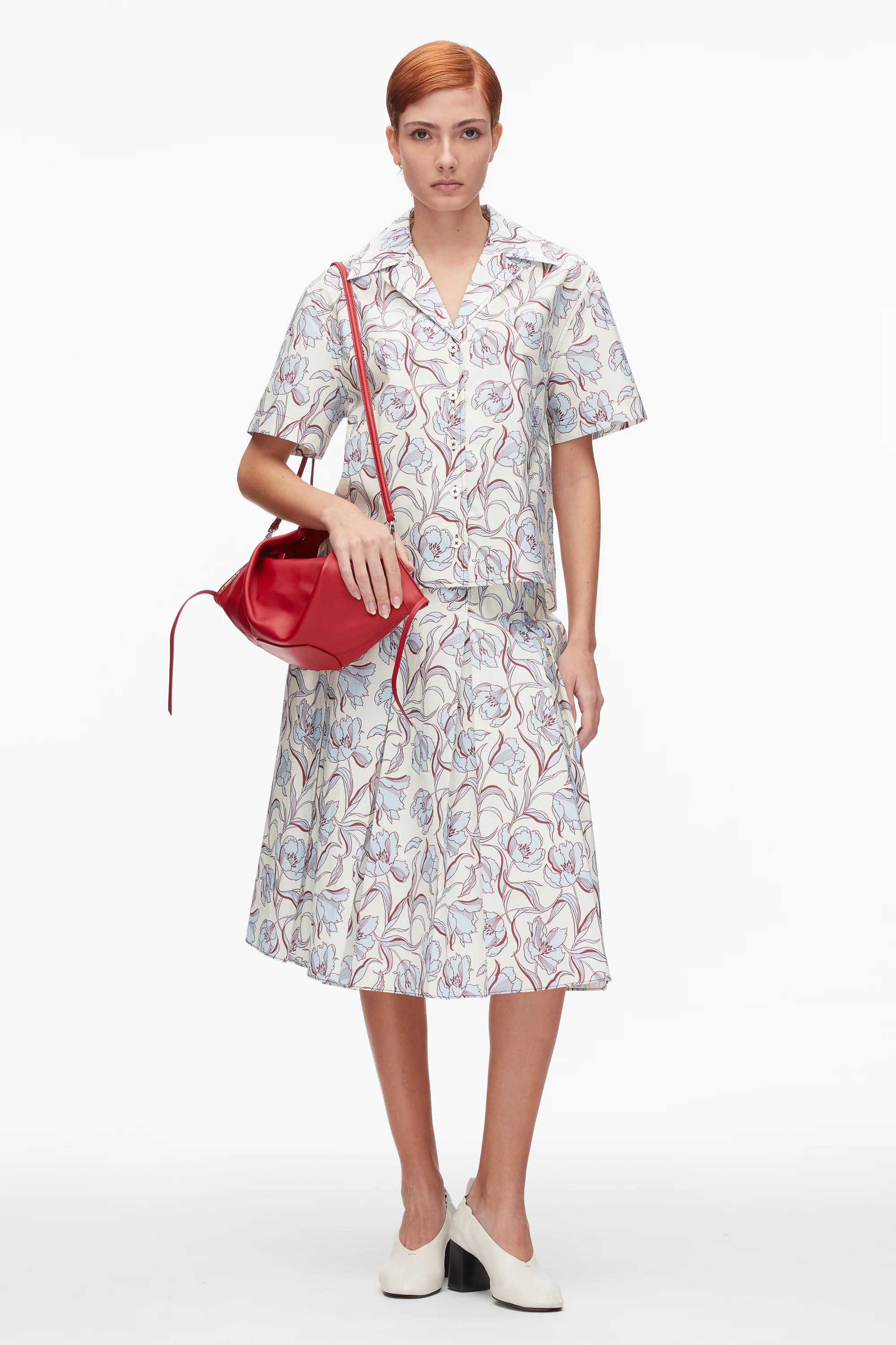 Floral Printed Camp Shirt
