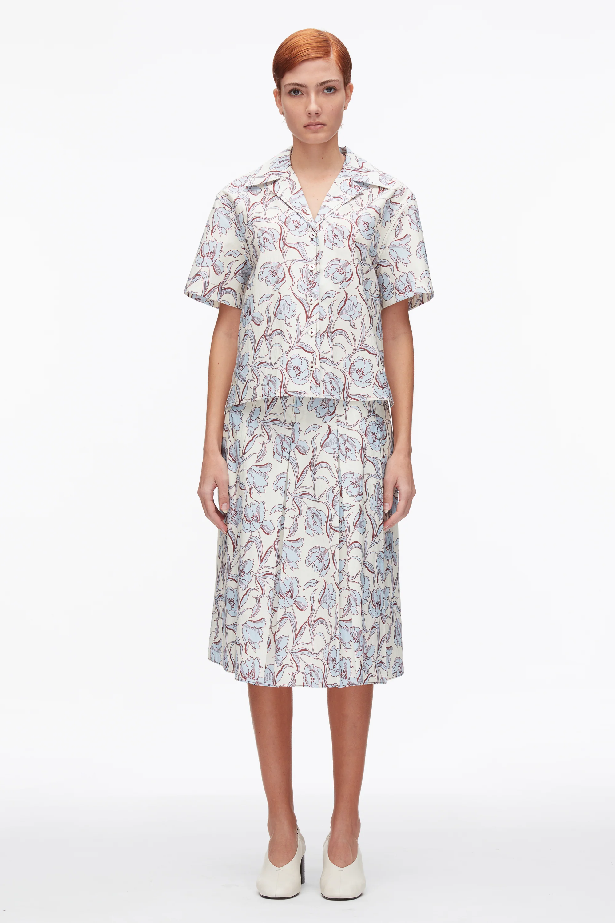 Floral Printed Camp Shirt - Image 2