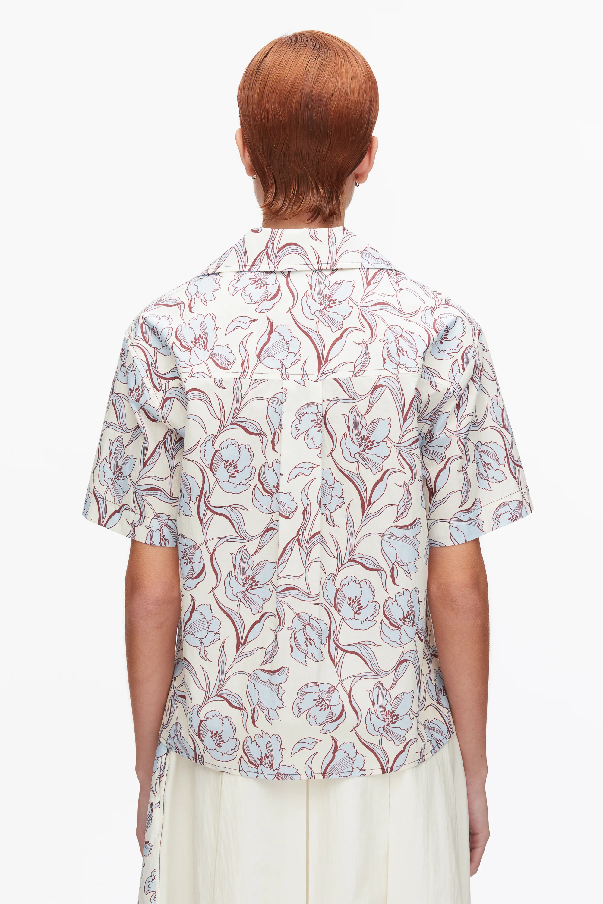 Floral Printed Camp Shirt - Image 5