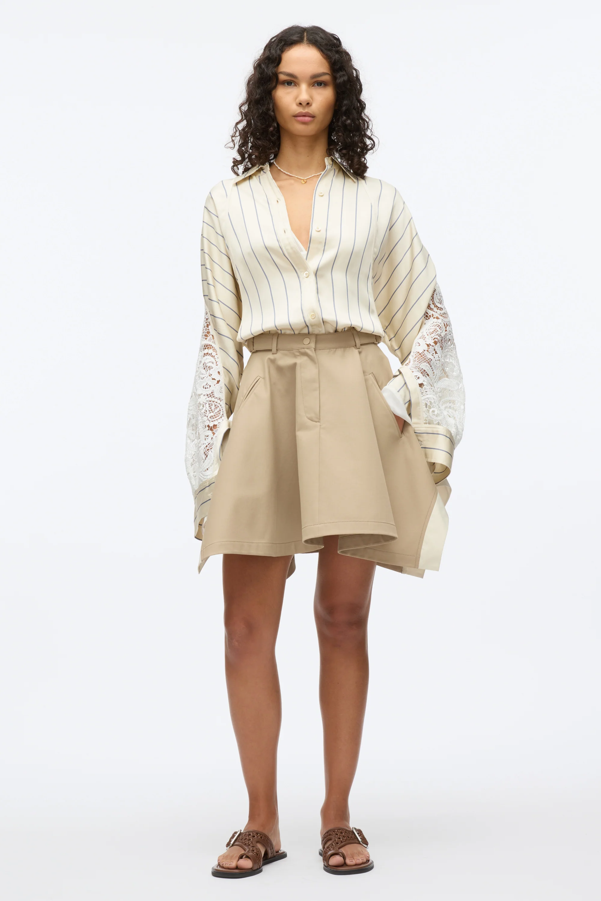 Flounce Handkerchief Mini Skirt