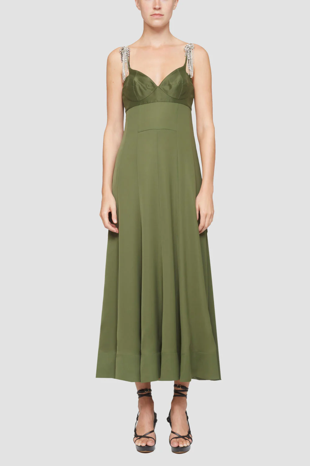 Fluid Flare Bustier Gown - Image 2