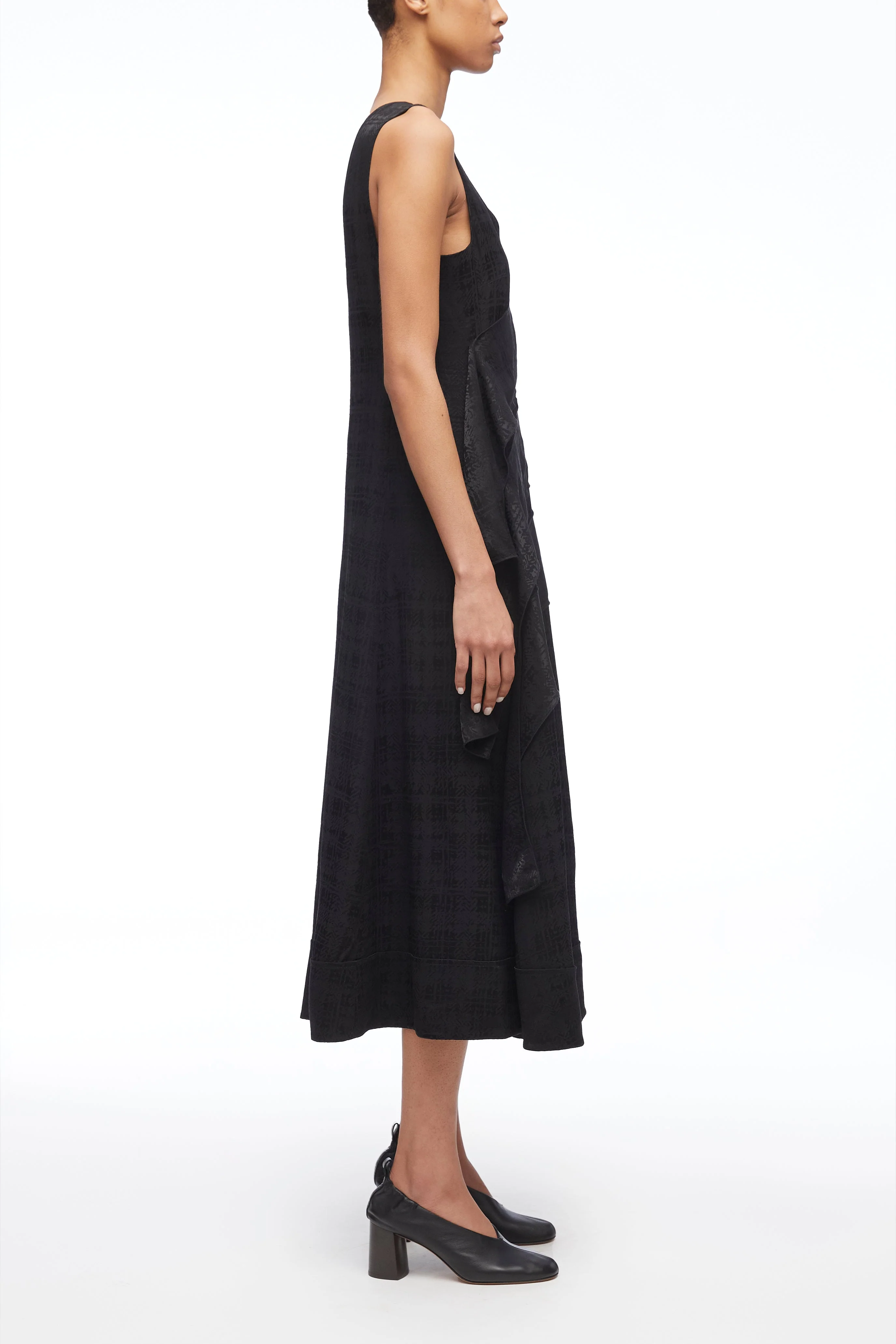 Fluid Plaid Viscose Dress - Image 3