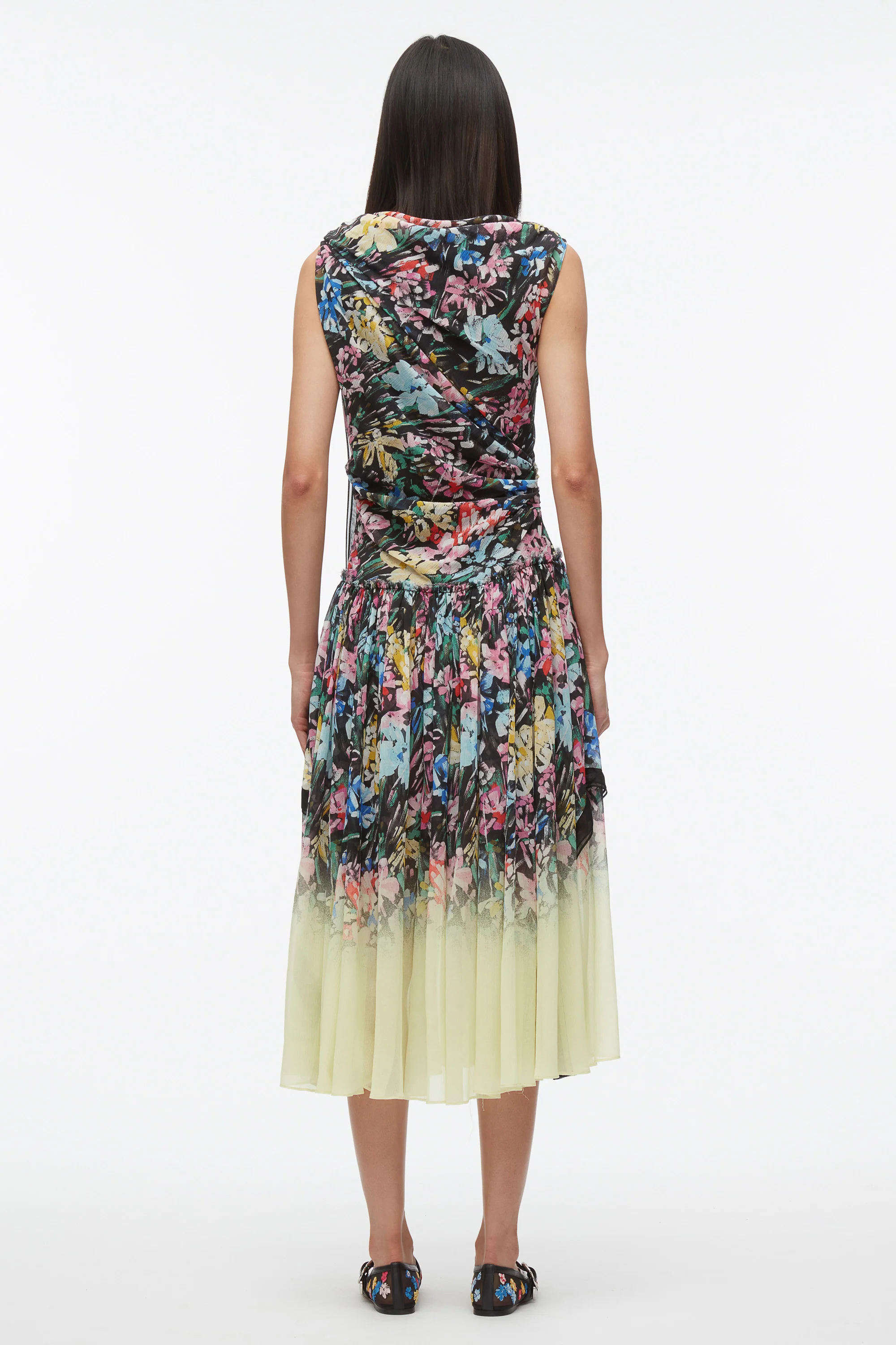 Flowerworks Dégradé Draped Dress - Image 4