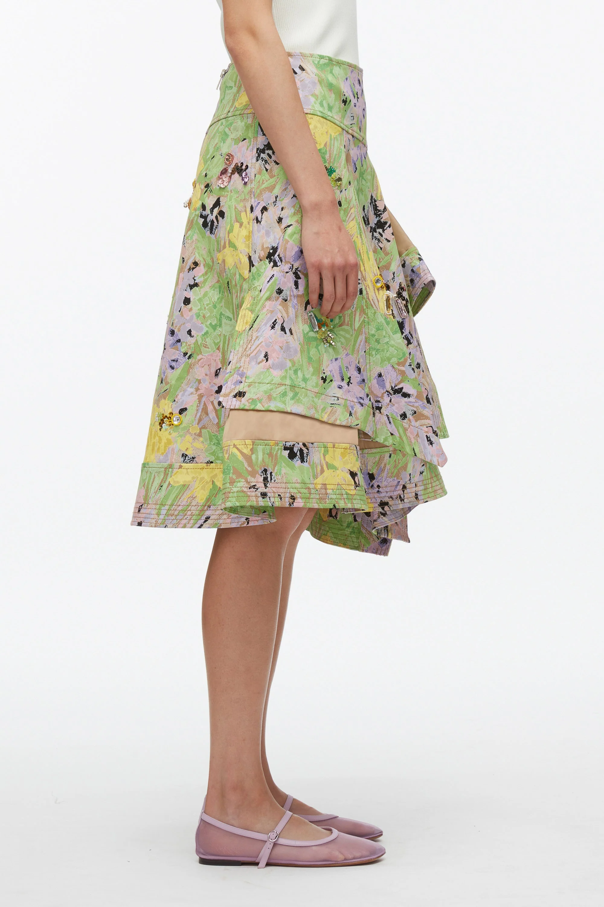 Flowerworks Embroidered Skirt - Image 3