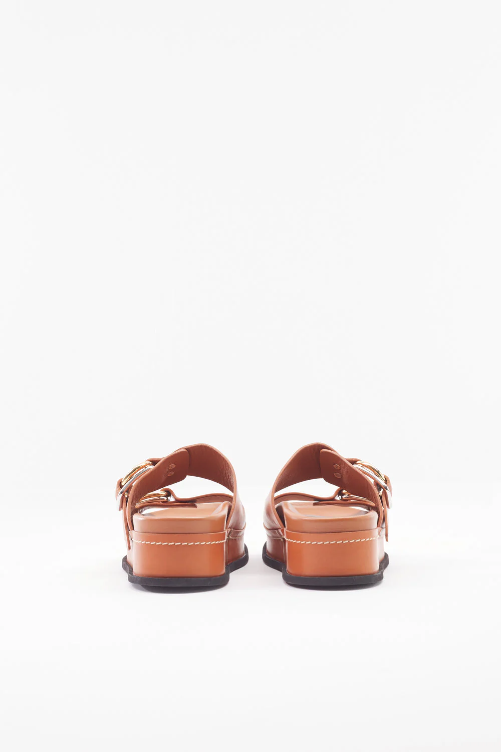 Freida Double-Buckle Platform Slides - Image 6