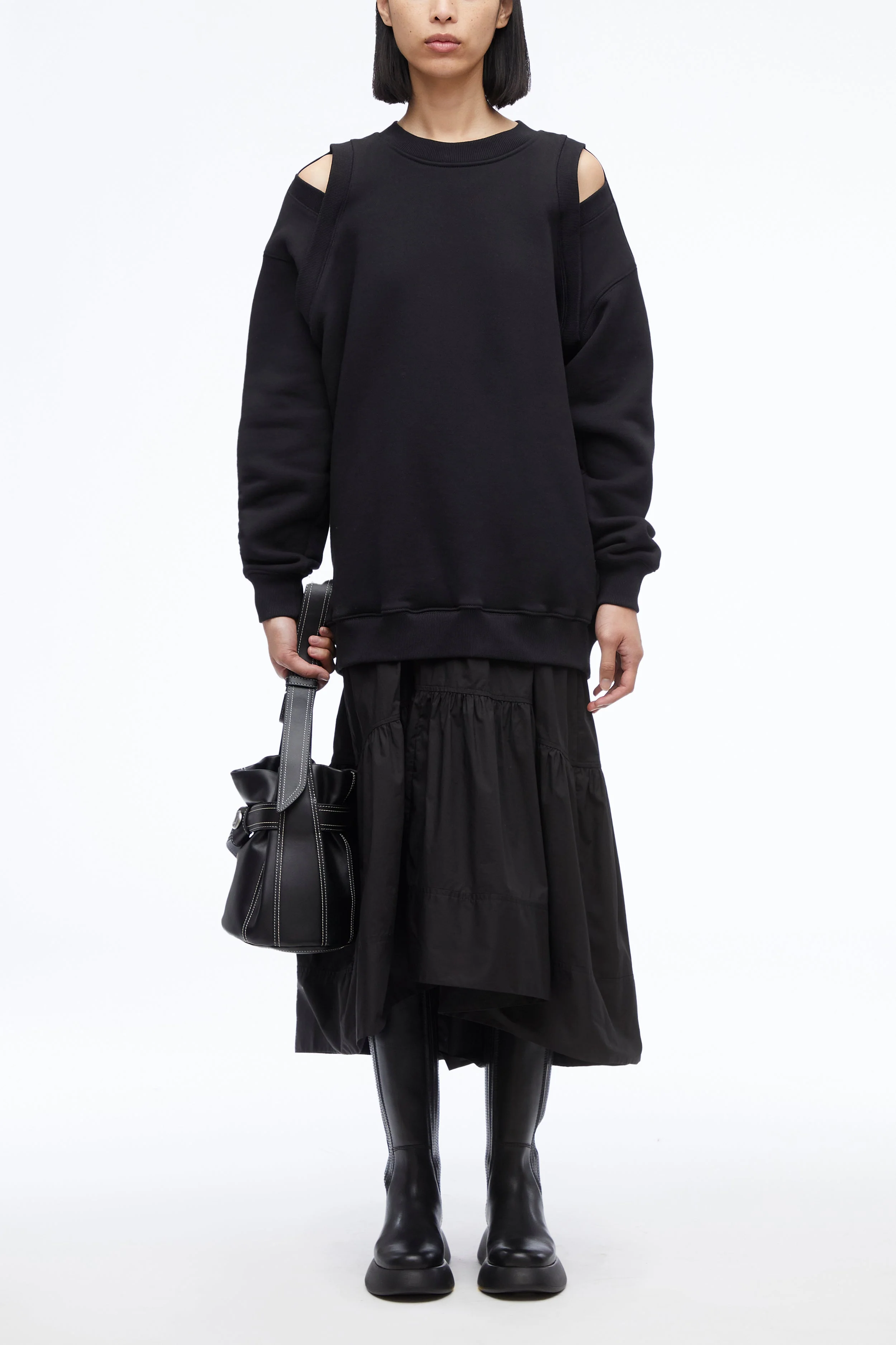 French Terry Oversized Midi Dress - Image 2