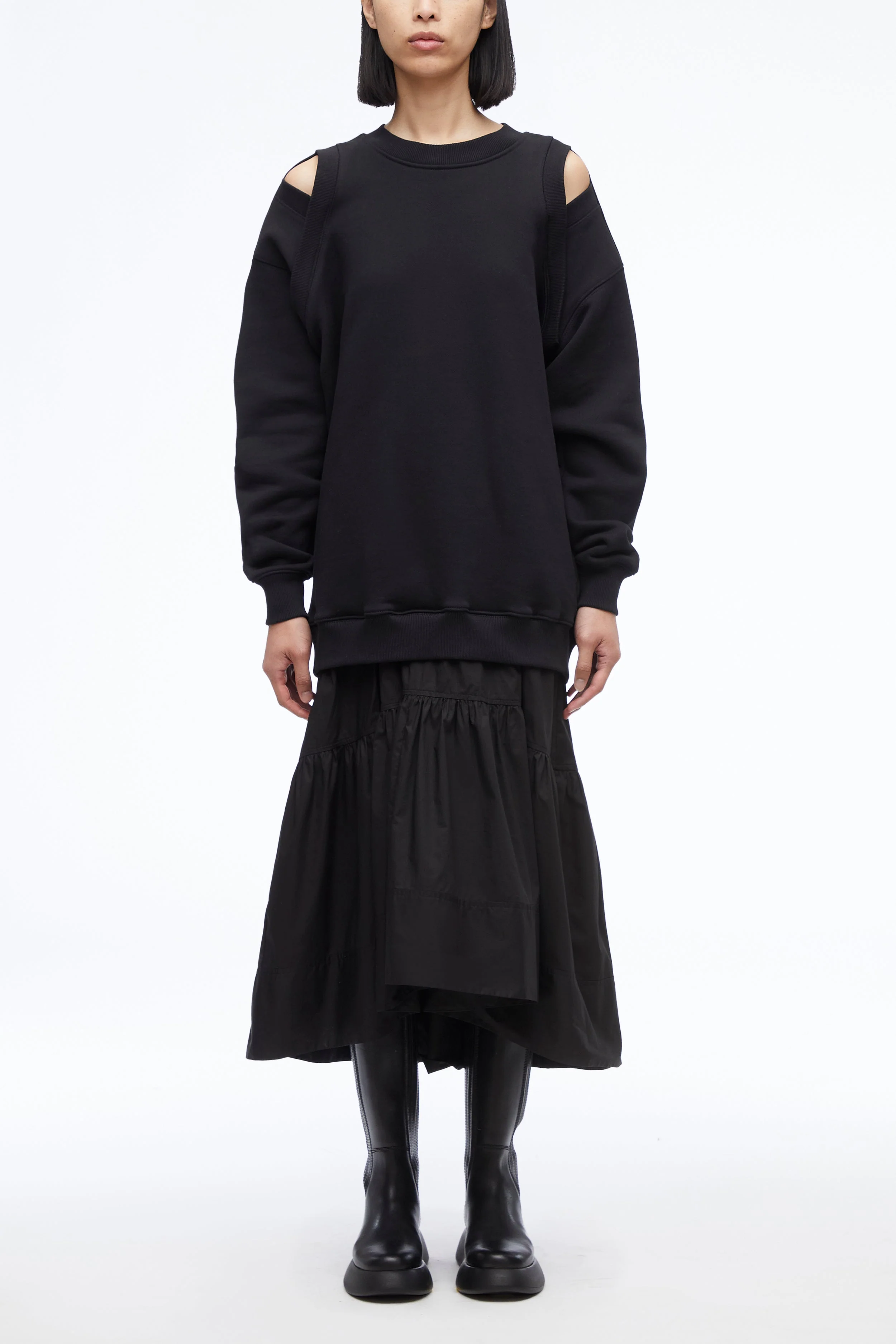 French Terry Oversized Midi Dress - Image 3