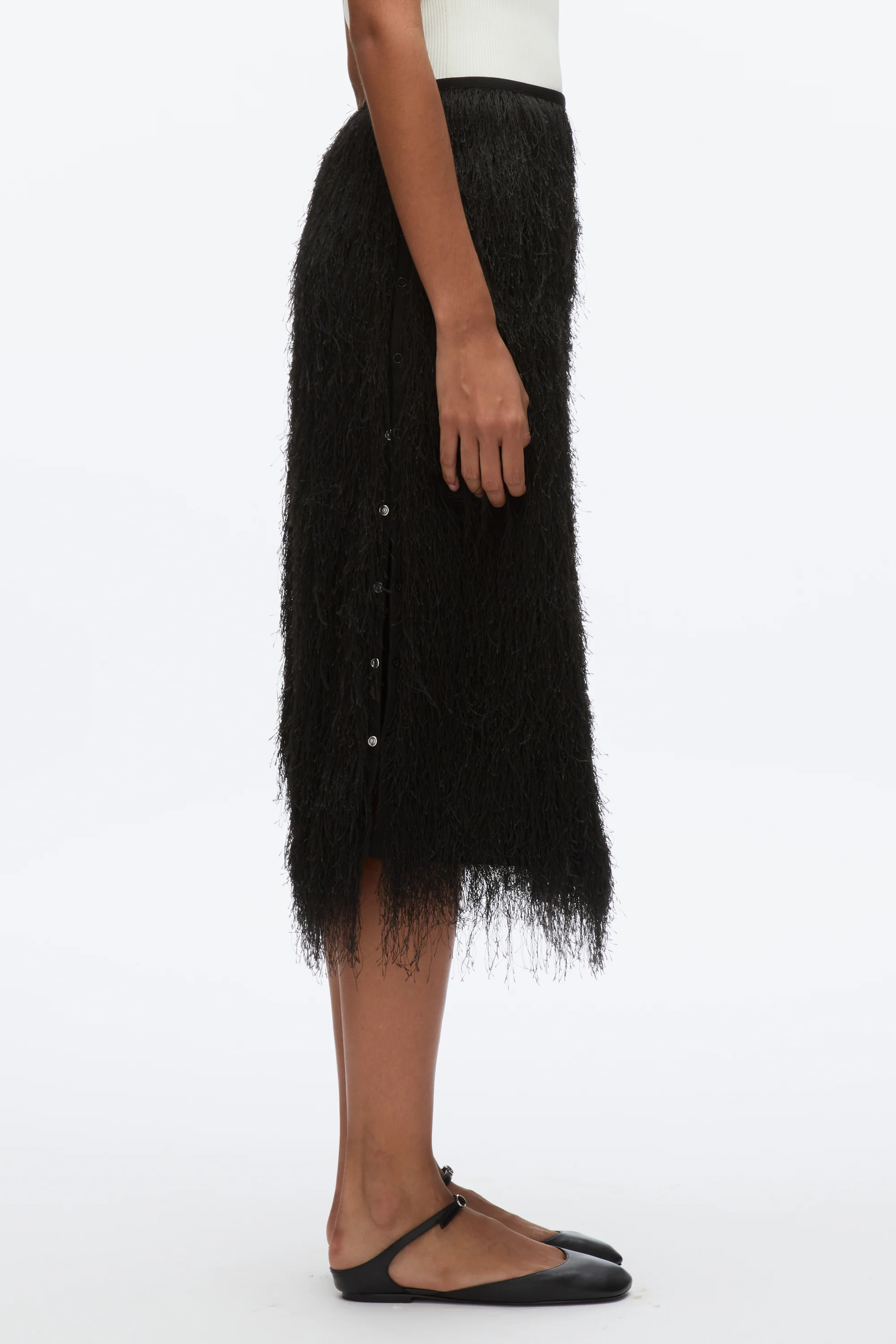 Fringe Slip Skirt - Image 3