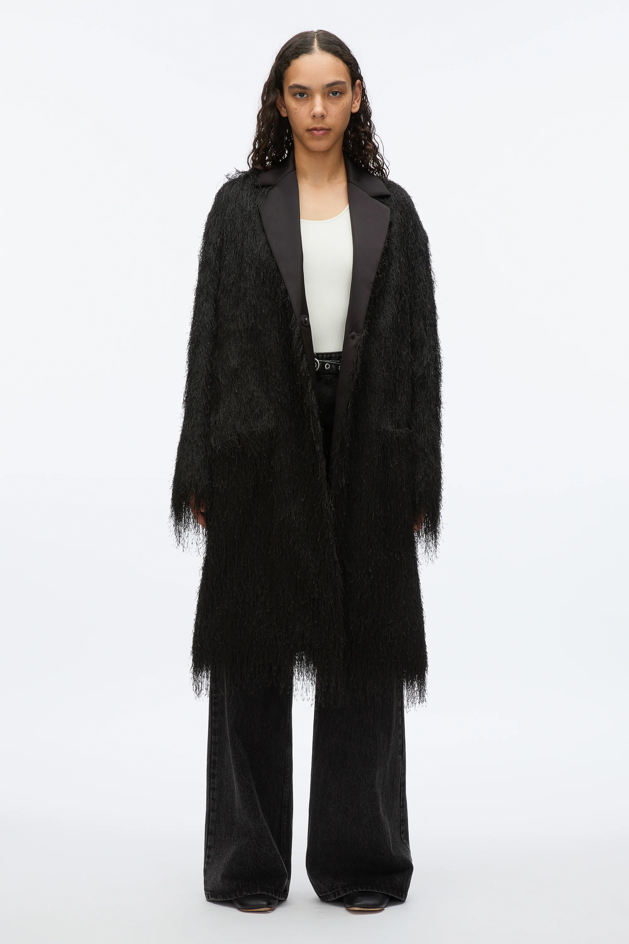 Fringe Tuxedo Coat - Image 2