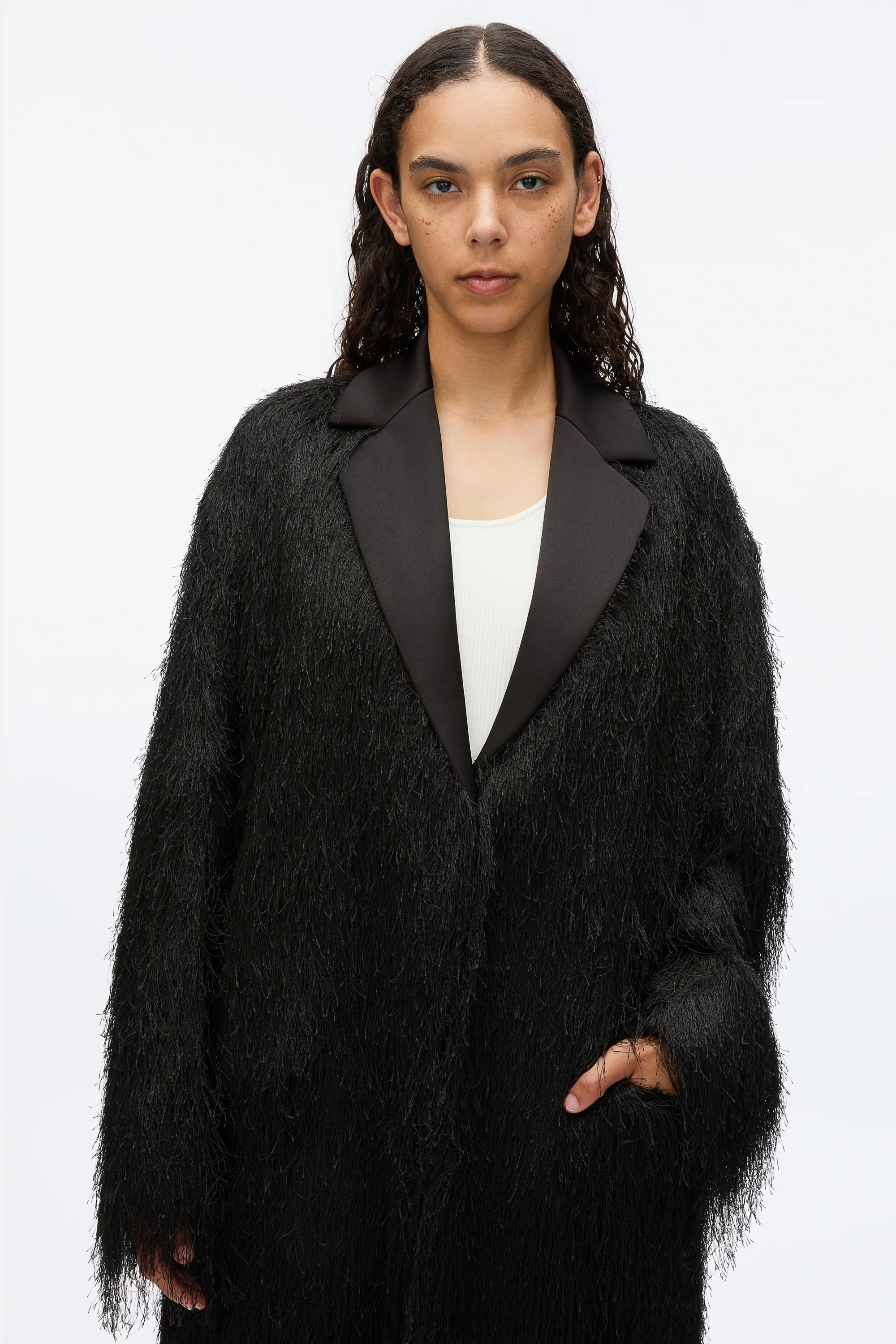 Fringe Tuxedo Coat - Image 6