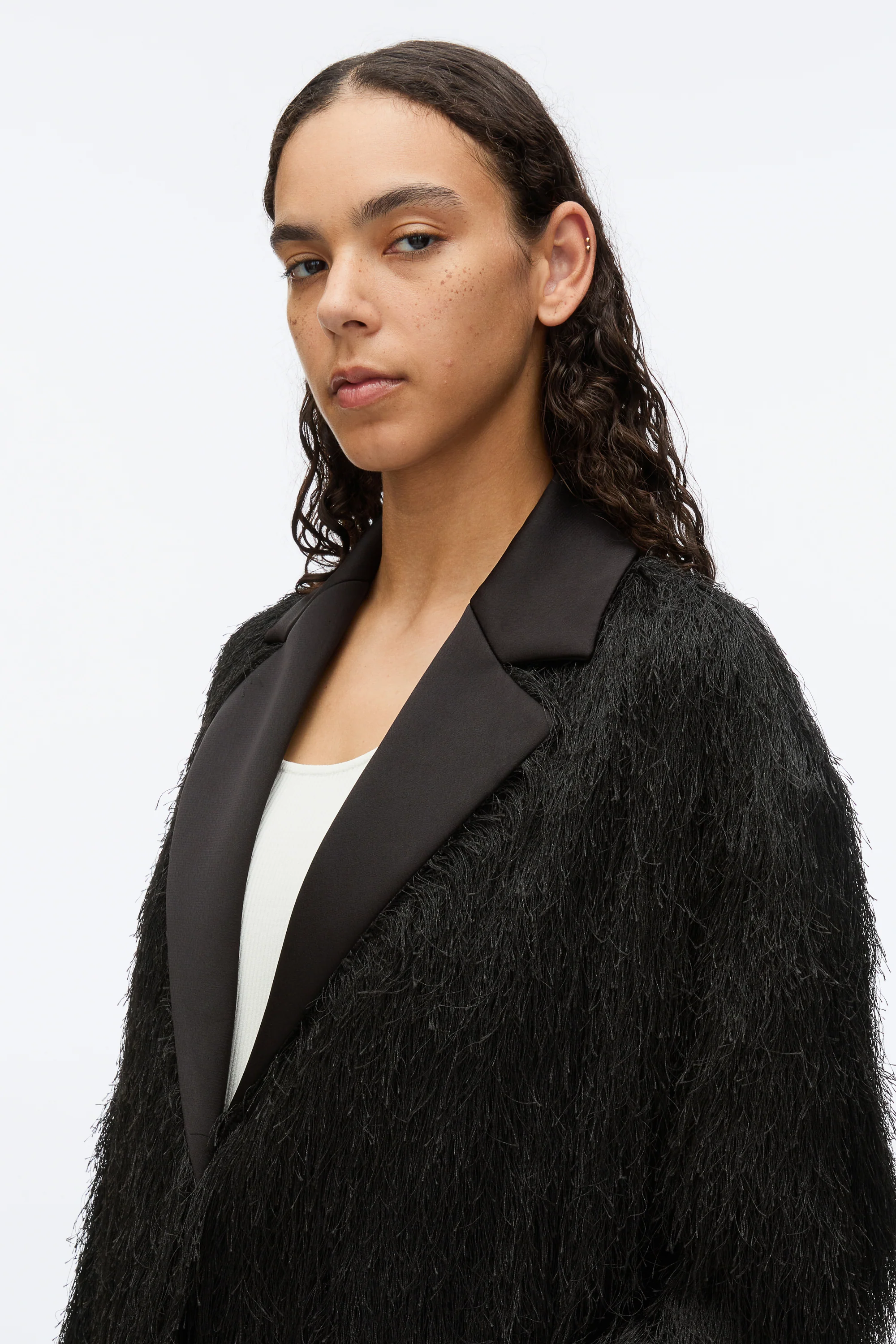 Fringe Tuxedo Coat - Image 7