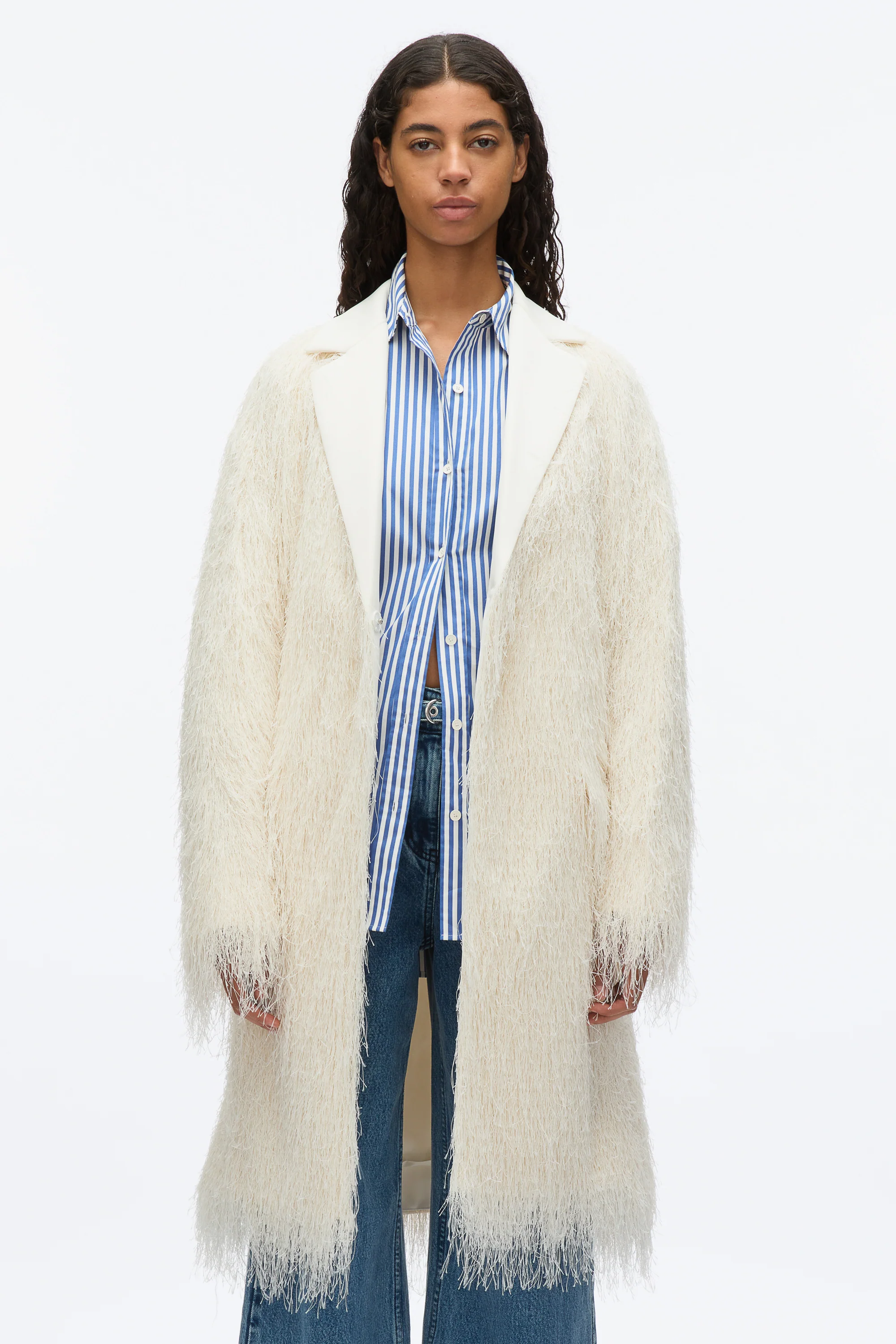 Fringe Tuxedo Coat - Image 9