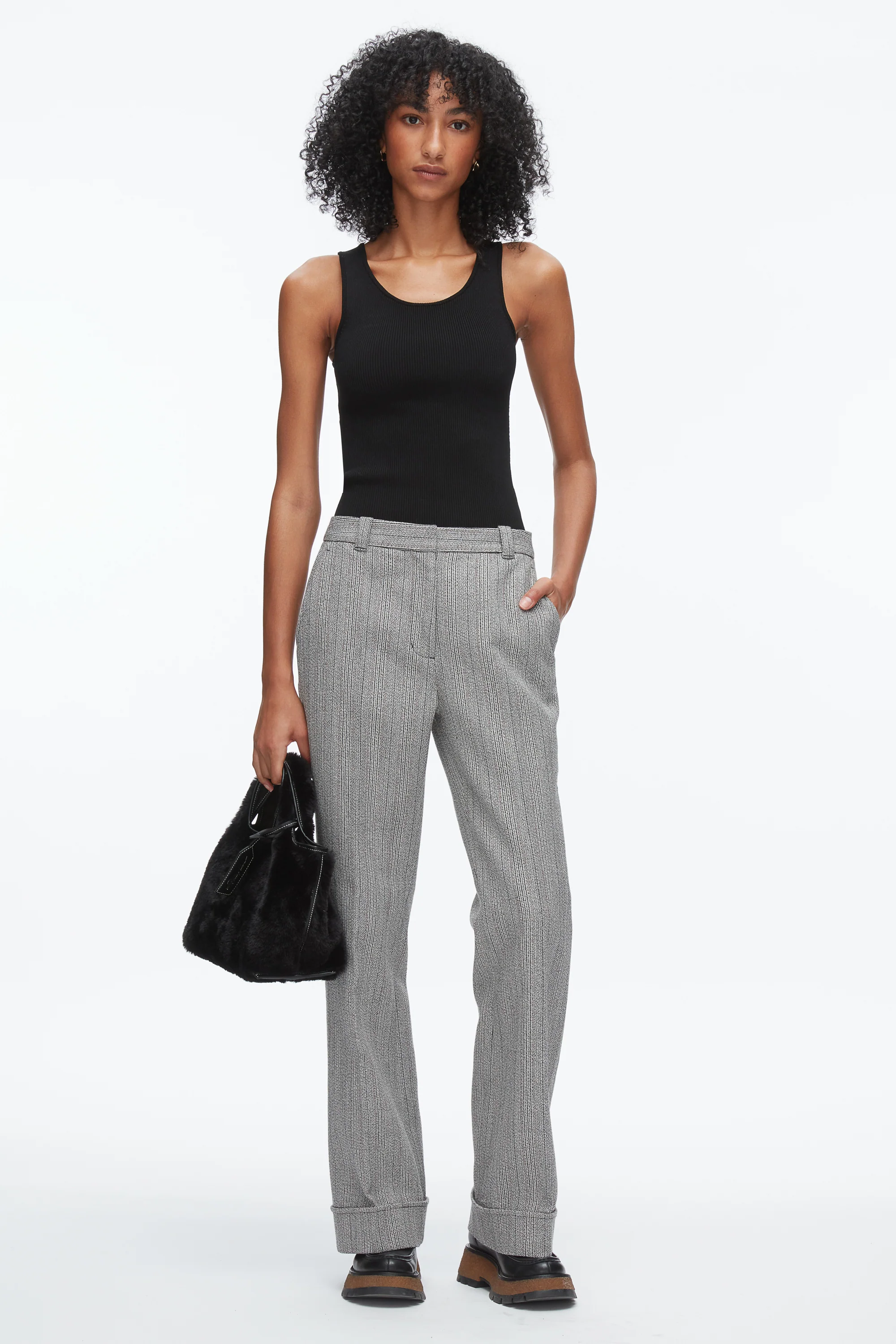 Jaspé Tailored Flare Trouser