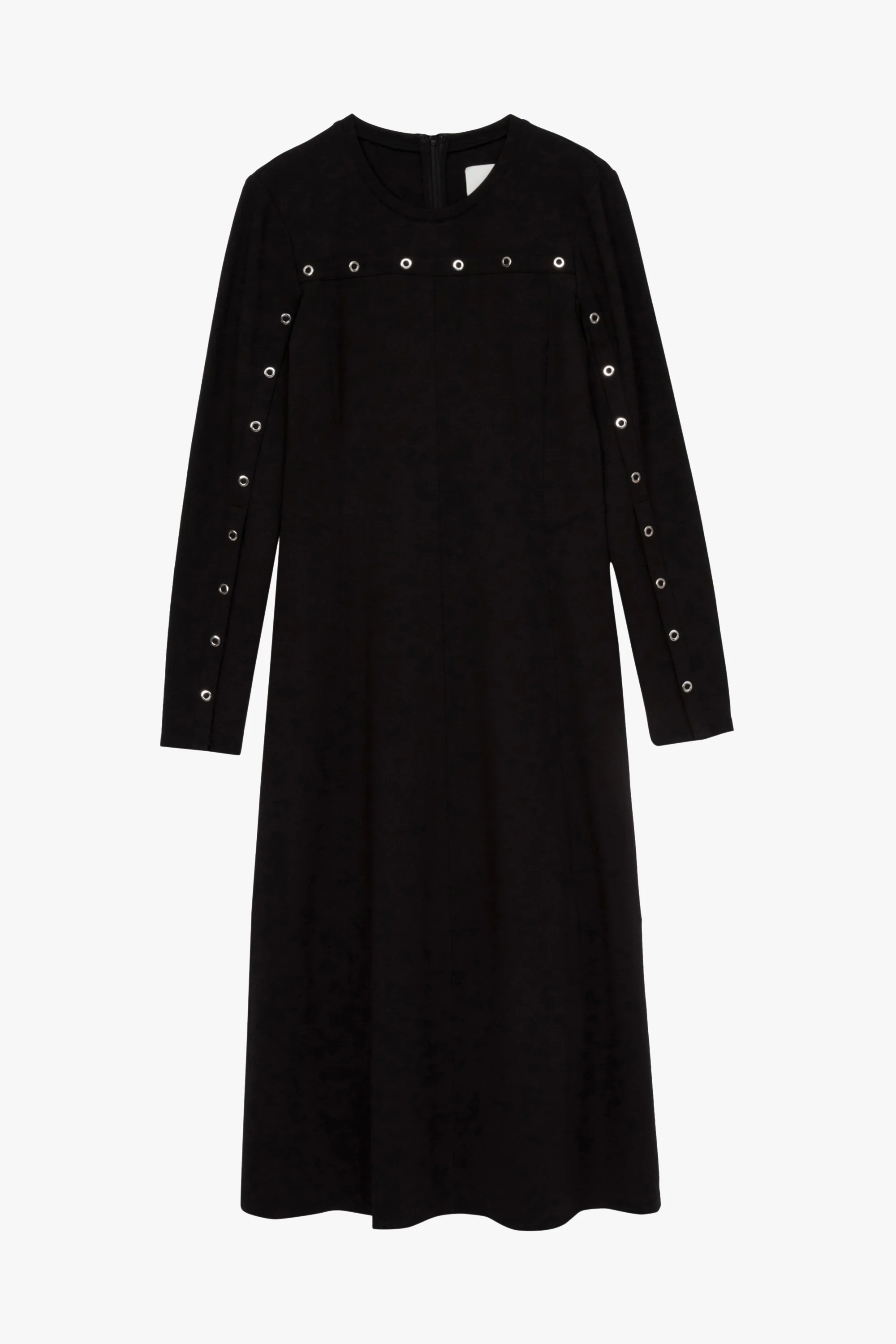 Gathered Dress With Ring Snaps