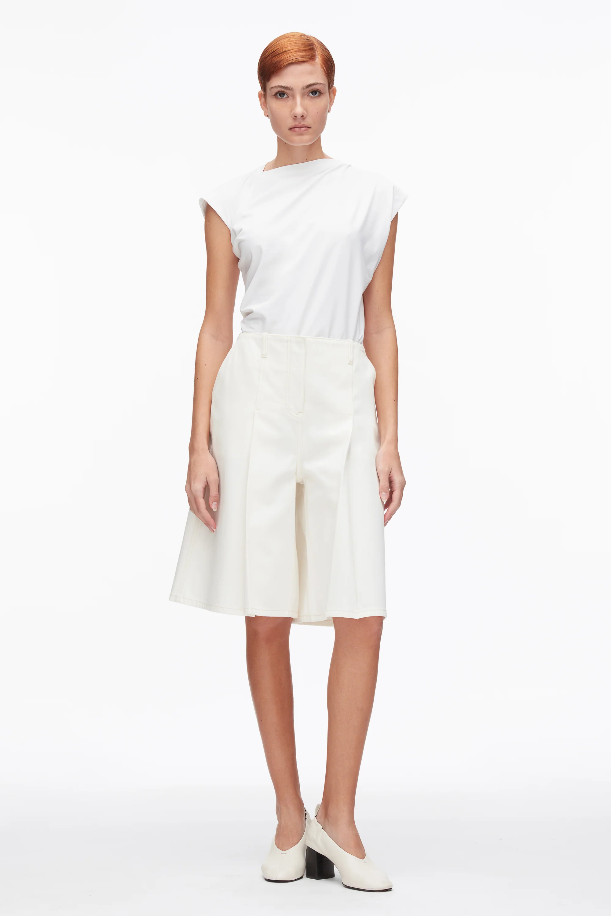 Ghost Patch Lightweight Denim Bermuda Shorts