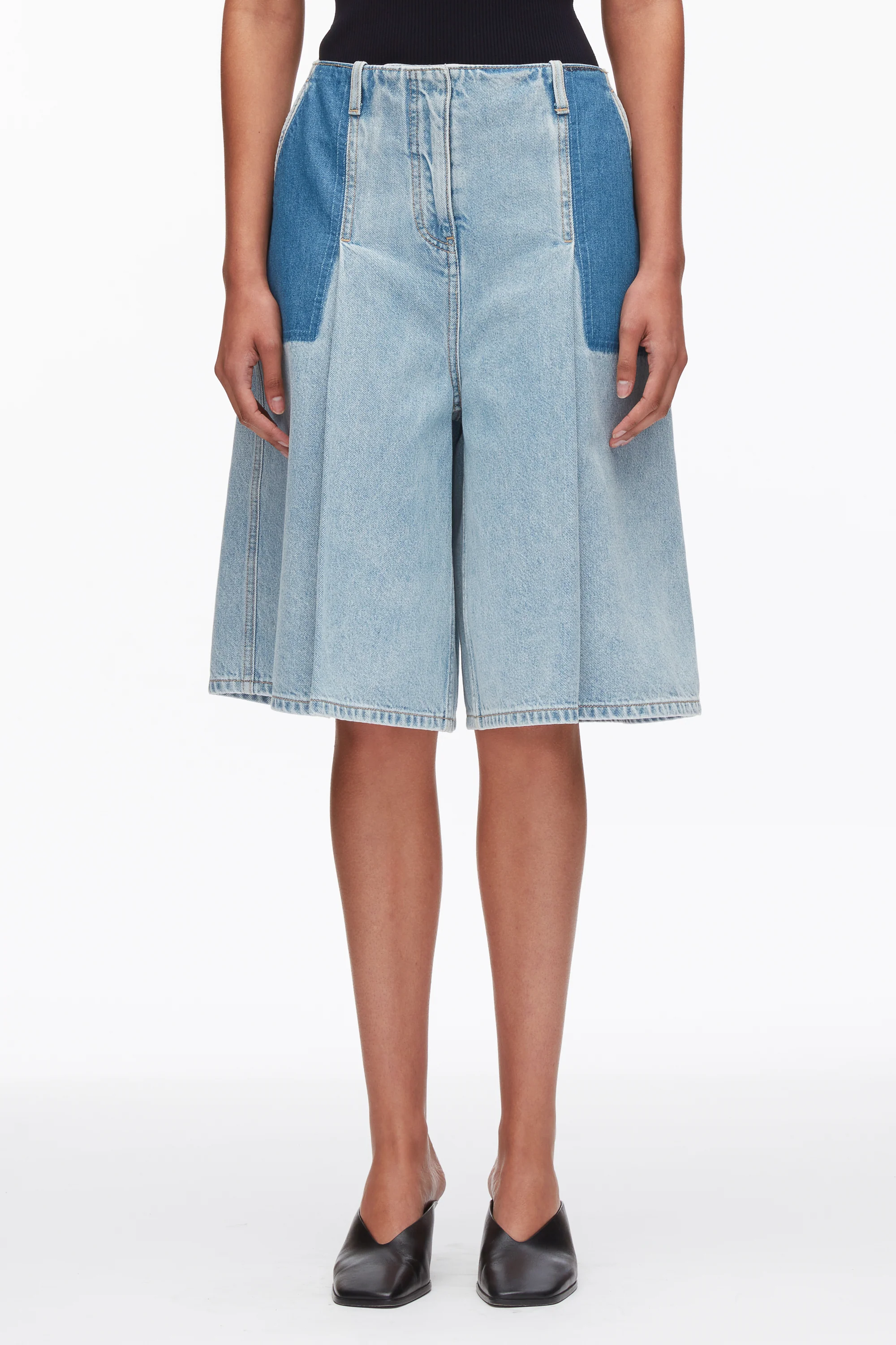Ghost Patch Lightweight Denim Bermuda Shorts - Image 10