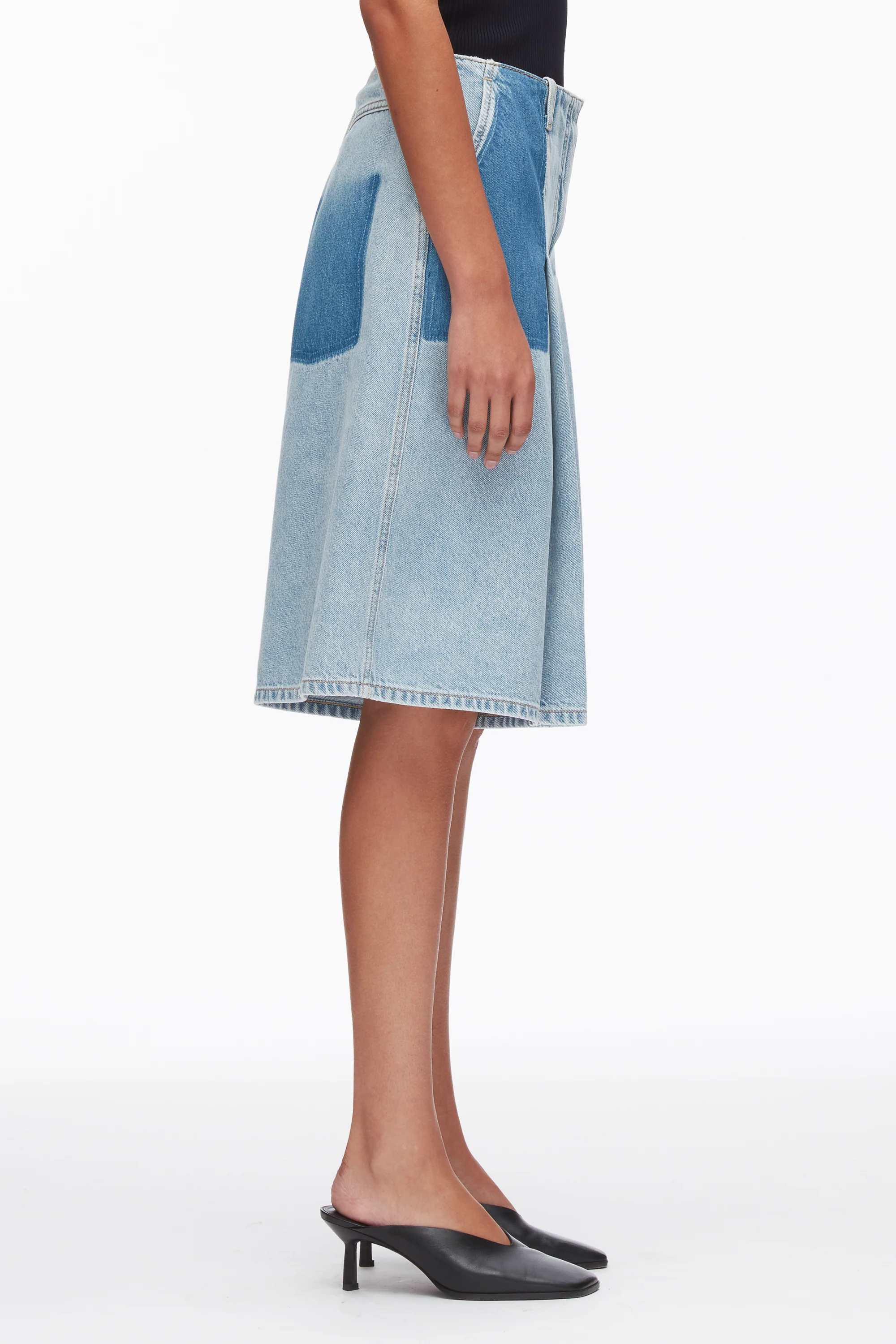 Ghost Patch Lightweight Denim Bermuda Shorts - Image 11