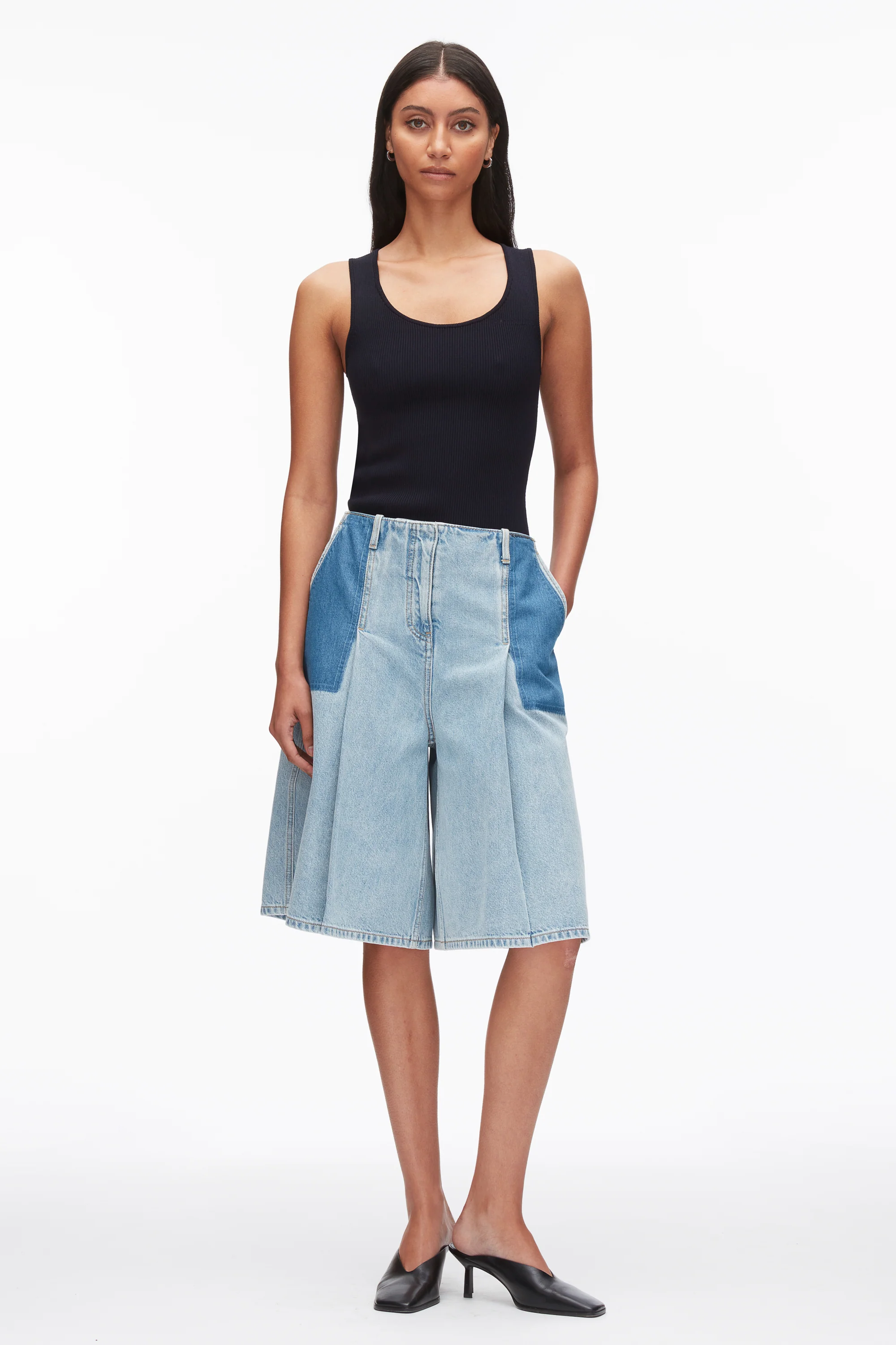 Ghost Patch Lightweight Denim Bermuda Shorts - Image 8