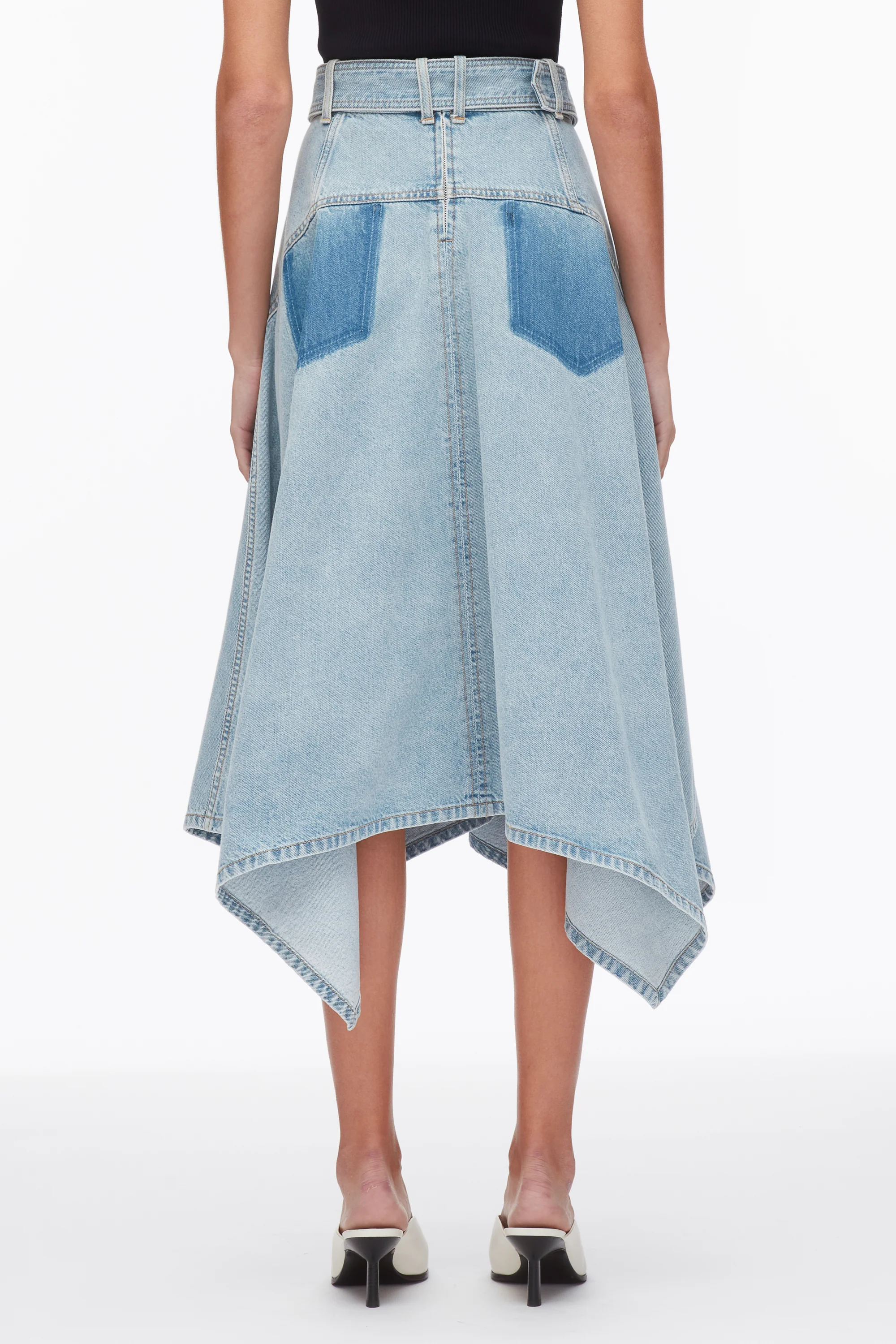 Ghost Patch Handkerchief Midi Skirt - Image 6