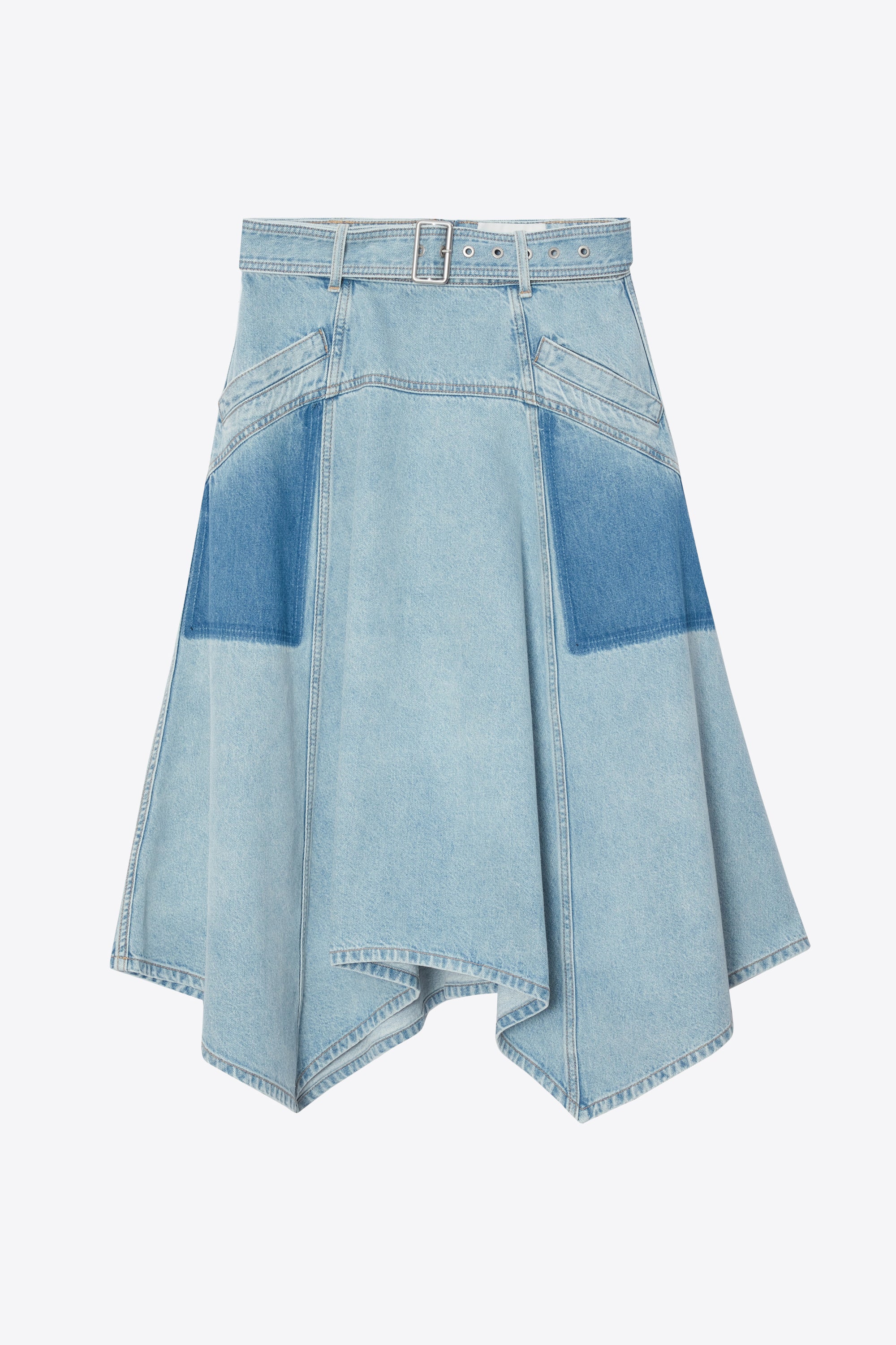 Ghost Patch Handkerchief Midi Skirt - Image 8