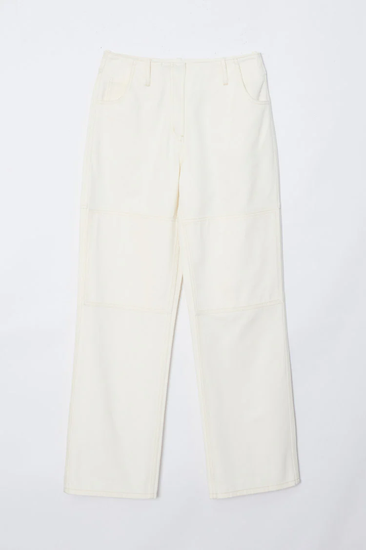 Ghost Patch Straight Leg Denim Pants - Image 8