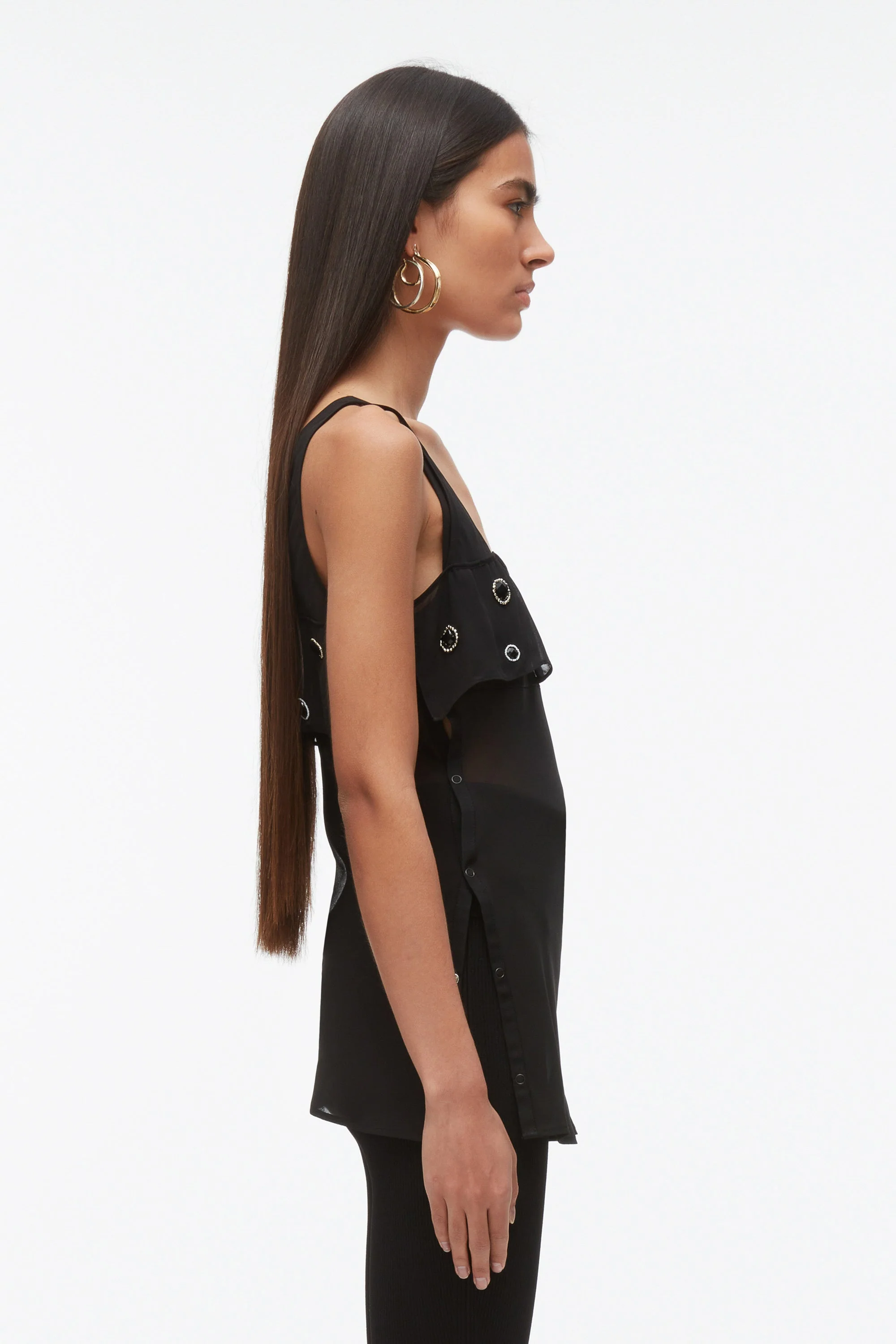 Halo Embroidered Chiffon Cami - Image 6