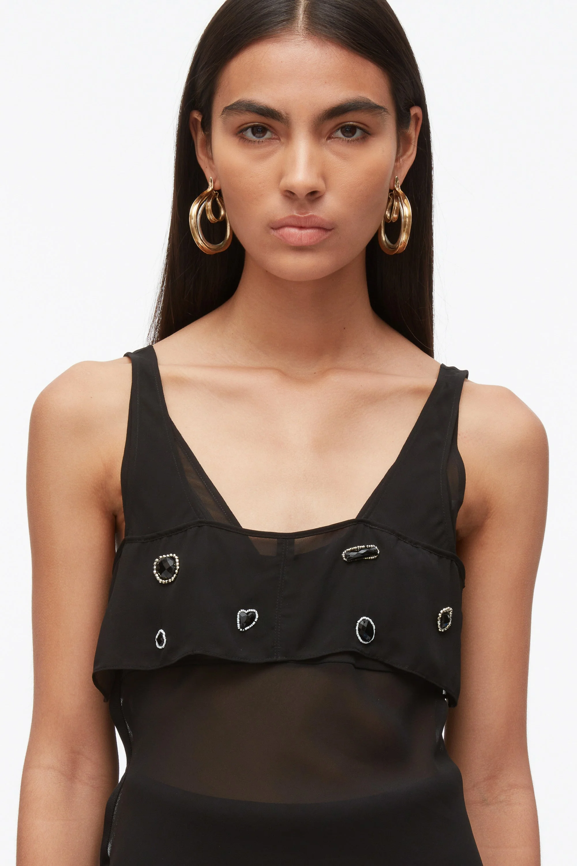 Halo Embroidered Chiffon Cami - Image 8