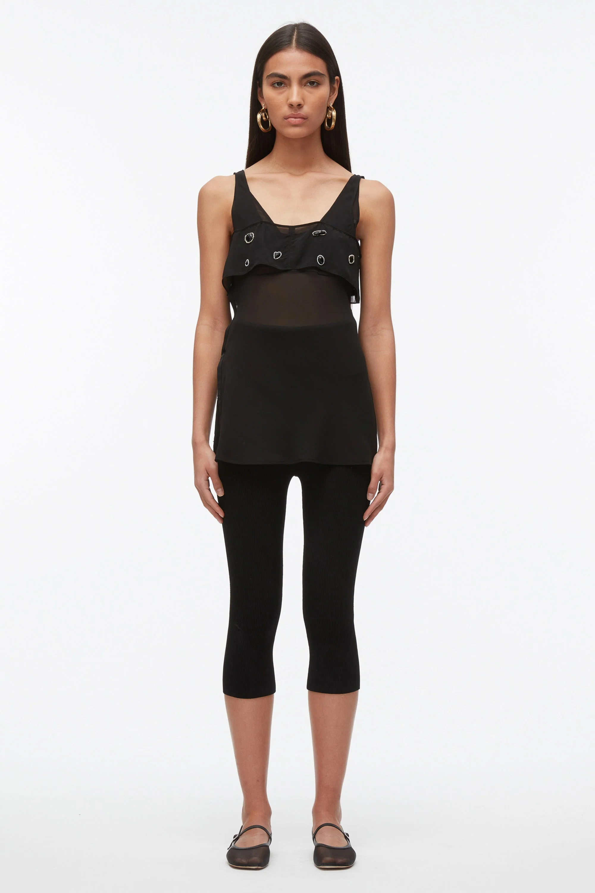 Halo Embroidered Chiffon Cami - Image 9
